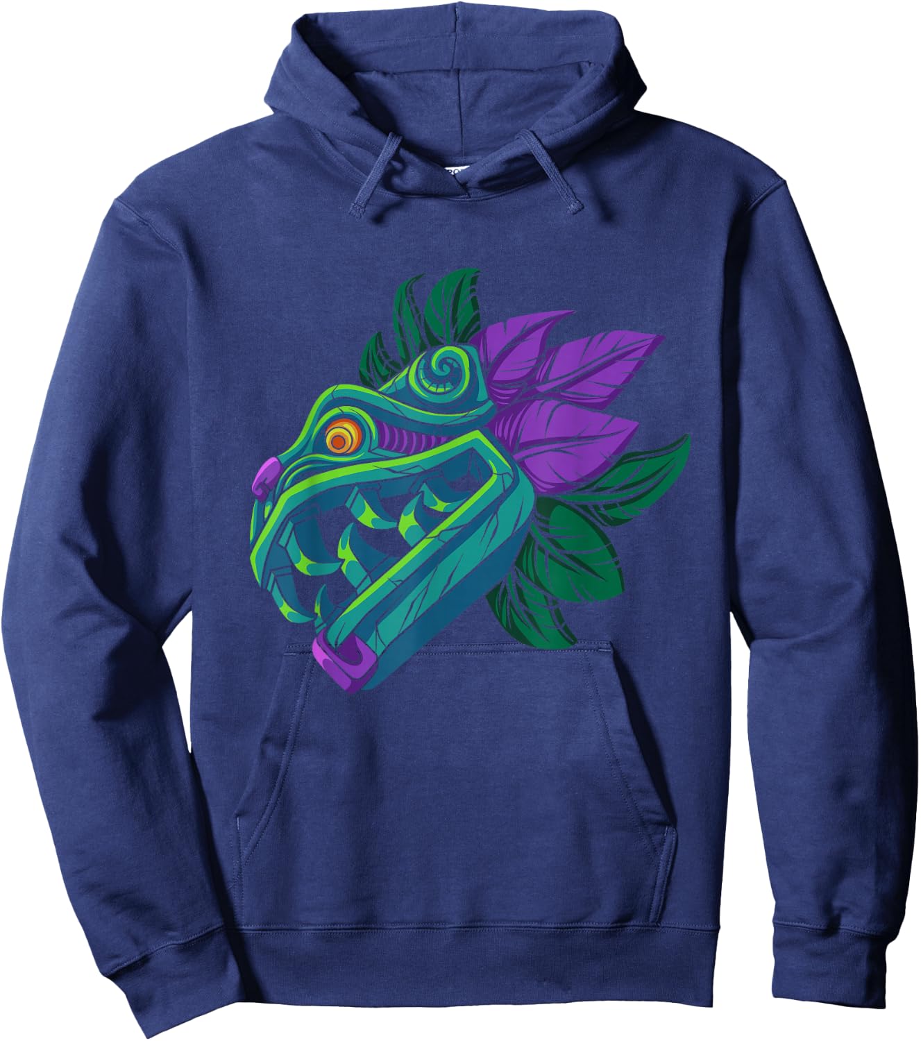 Quetzalcoatl Mayan God Aztec Dragon Serpent Mexico Mythology Hoodie - Hoodie | Navy