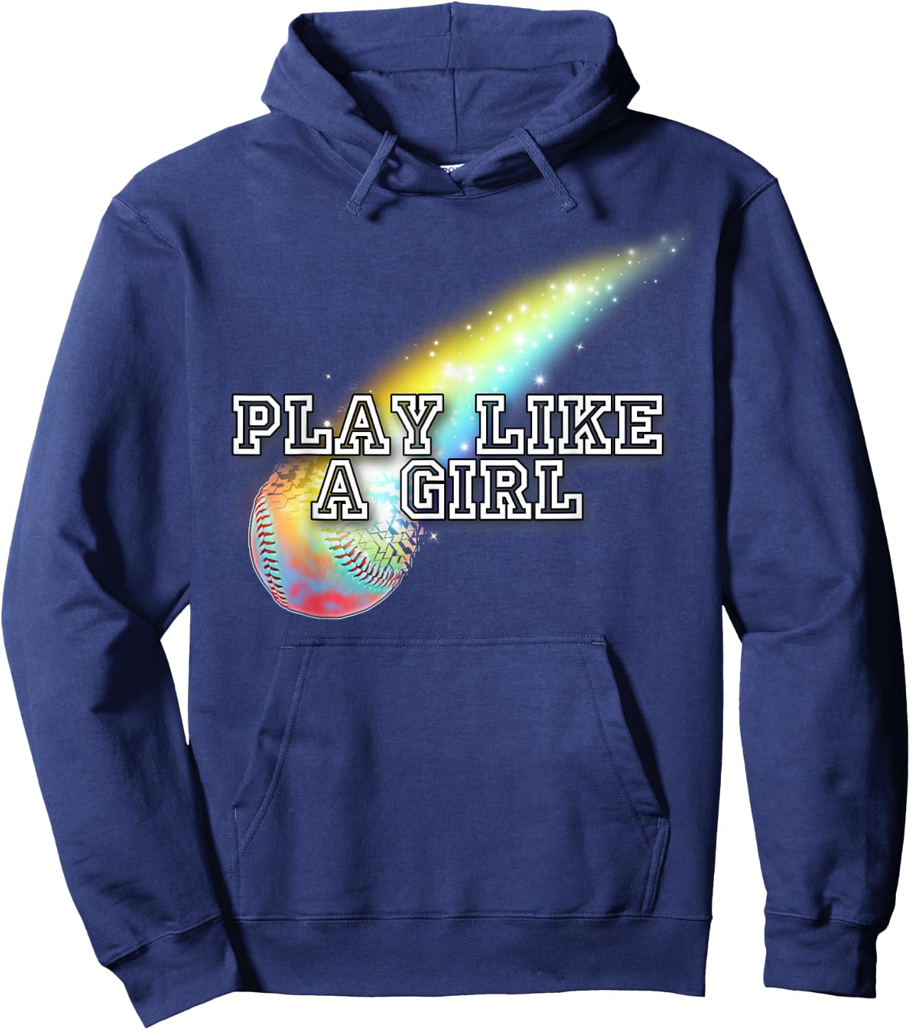 Play Like A Girl - Softball Gear For Girls, Teens & Moms Hoodie - Hoodie | Navy