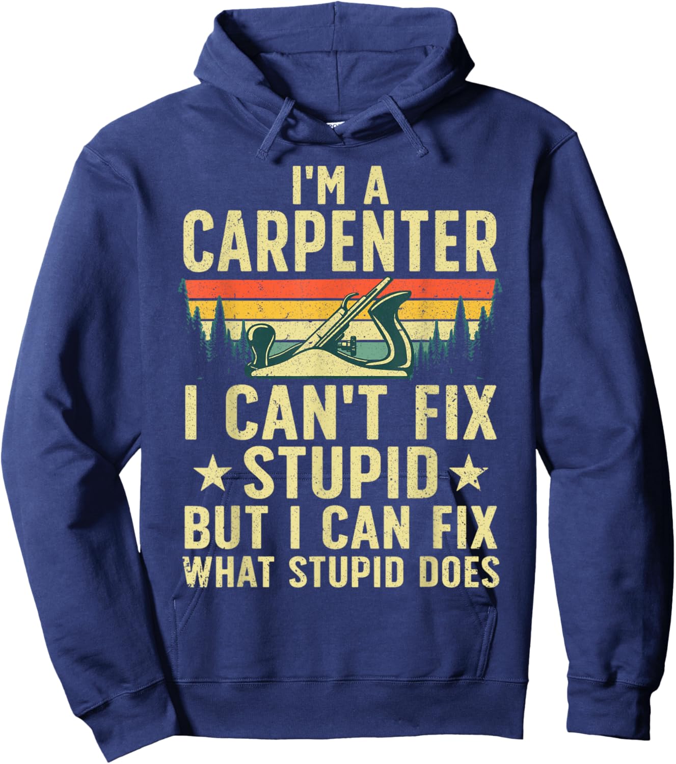 Cool Carpenter Art Women Carpentry Tool Woodworker Hoodie - Hoodie | Navy