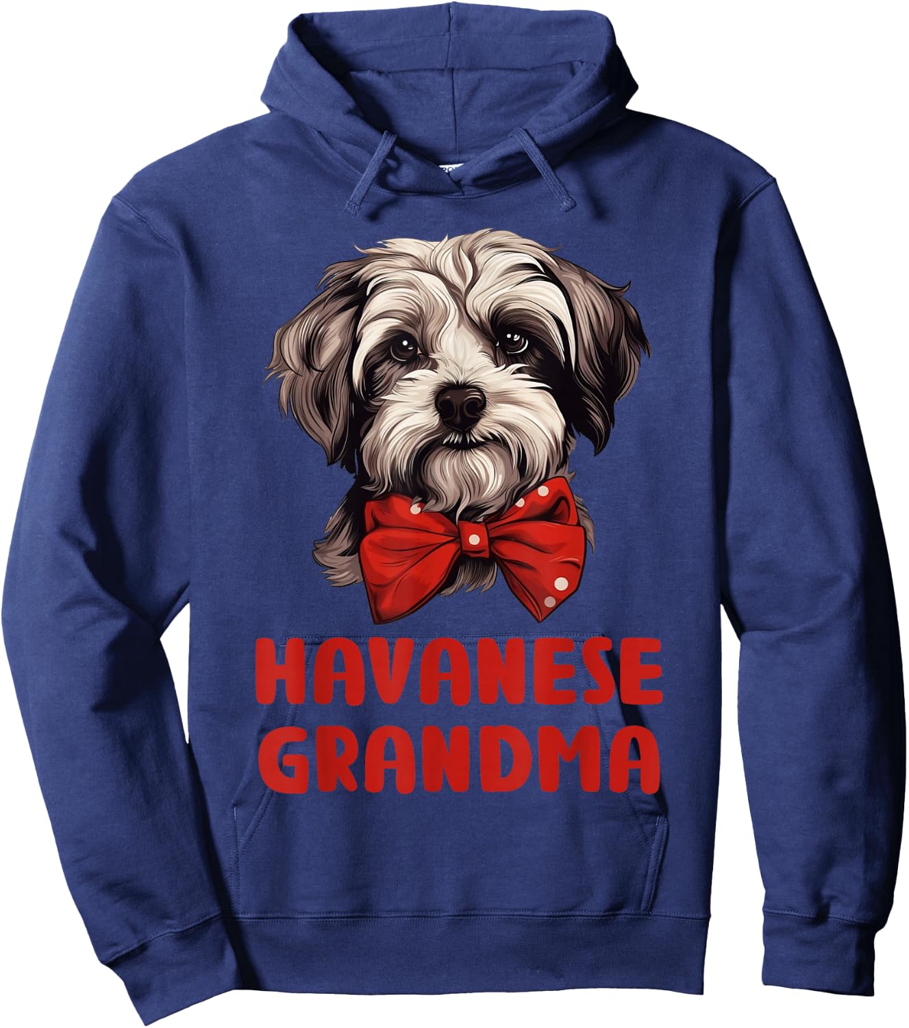 Cute Havanese Grandma Dog Lovers Gift Funny Havanese Owner Women Girls Kids Hoodie - Hoodie | Navy
