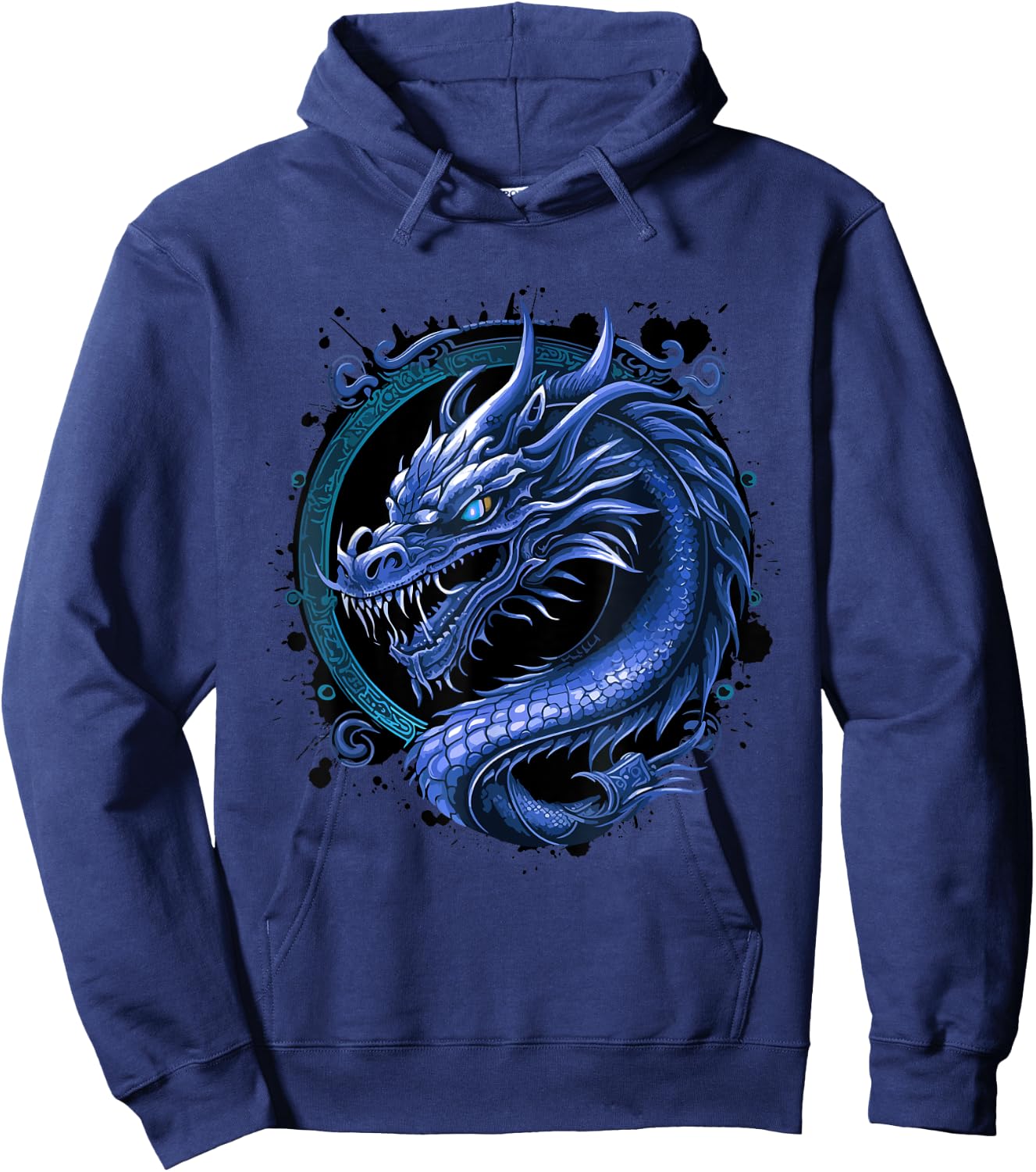 Blue Dragon Mythology | Chinese Symbol Hoodie - Hoodie | Navy