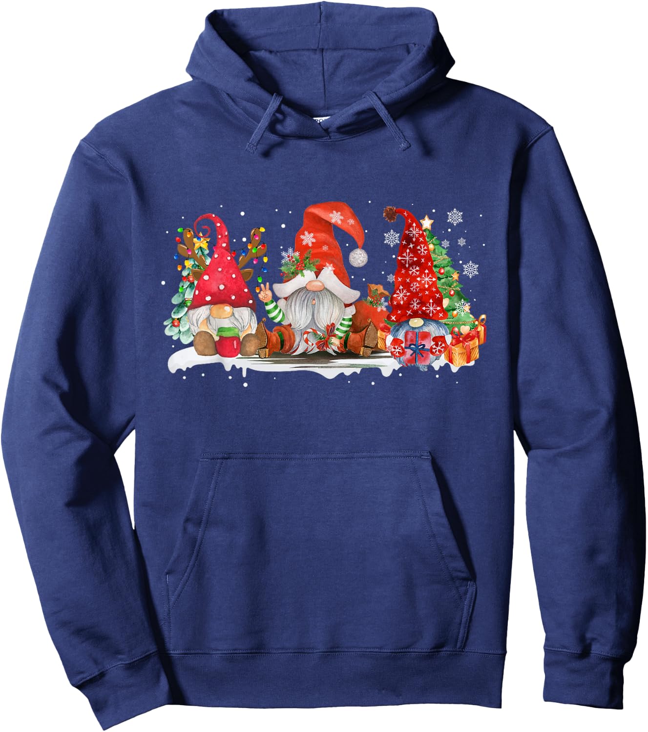 Merry Christmas Gnomes Xmas Family Men Women Family Together Hoodie - Hoodie | Navy
