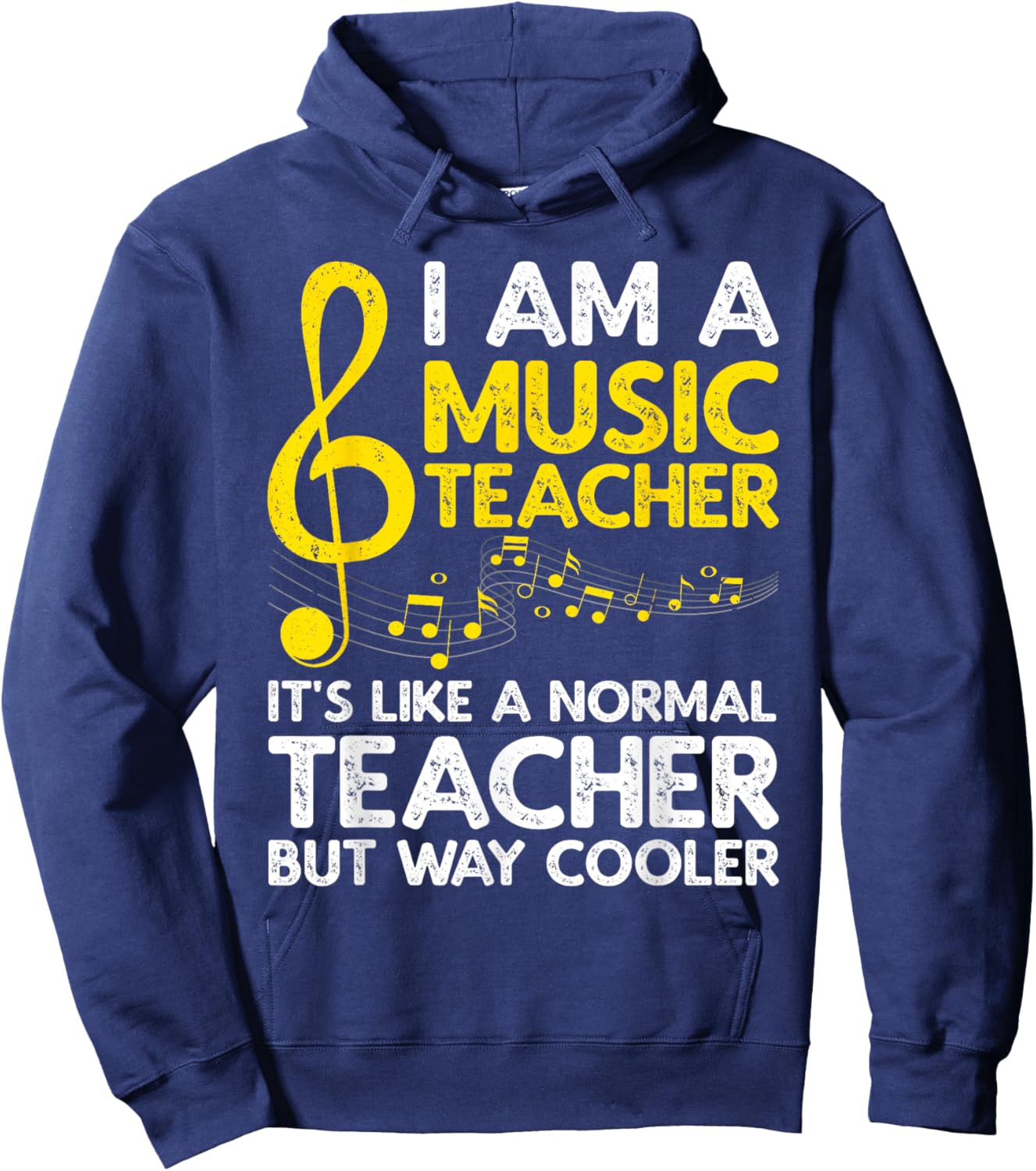 Cool Music Teacher Art Women School Orchestra Coach Hoodie - Hoodie | Navy