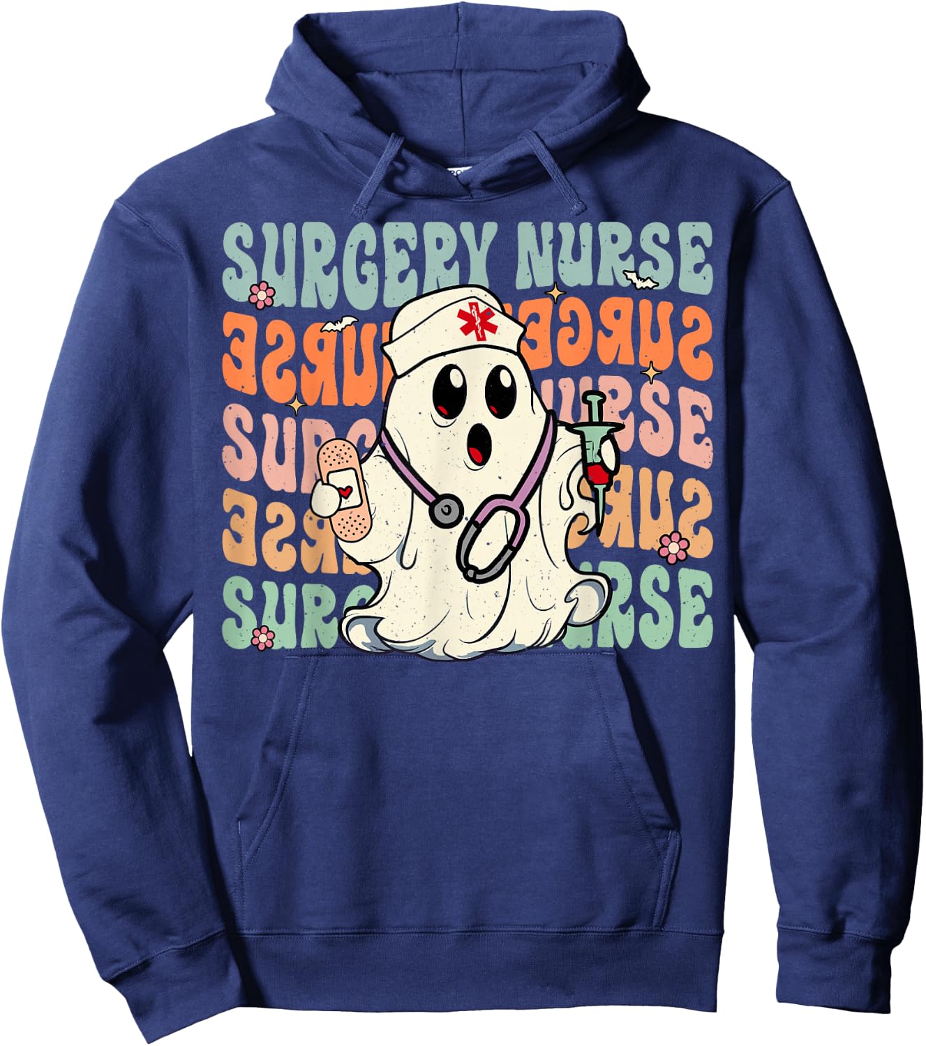 Groovy Surgery nurse Funny Halloween Costume Nurse Hoodie - Hoodie | Navy
