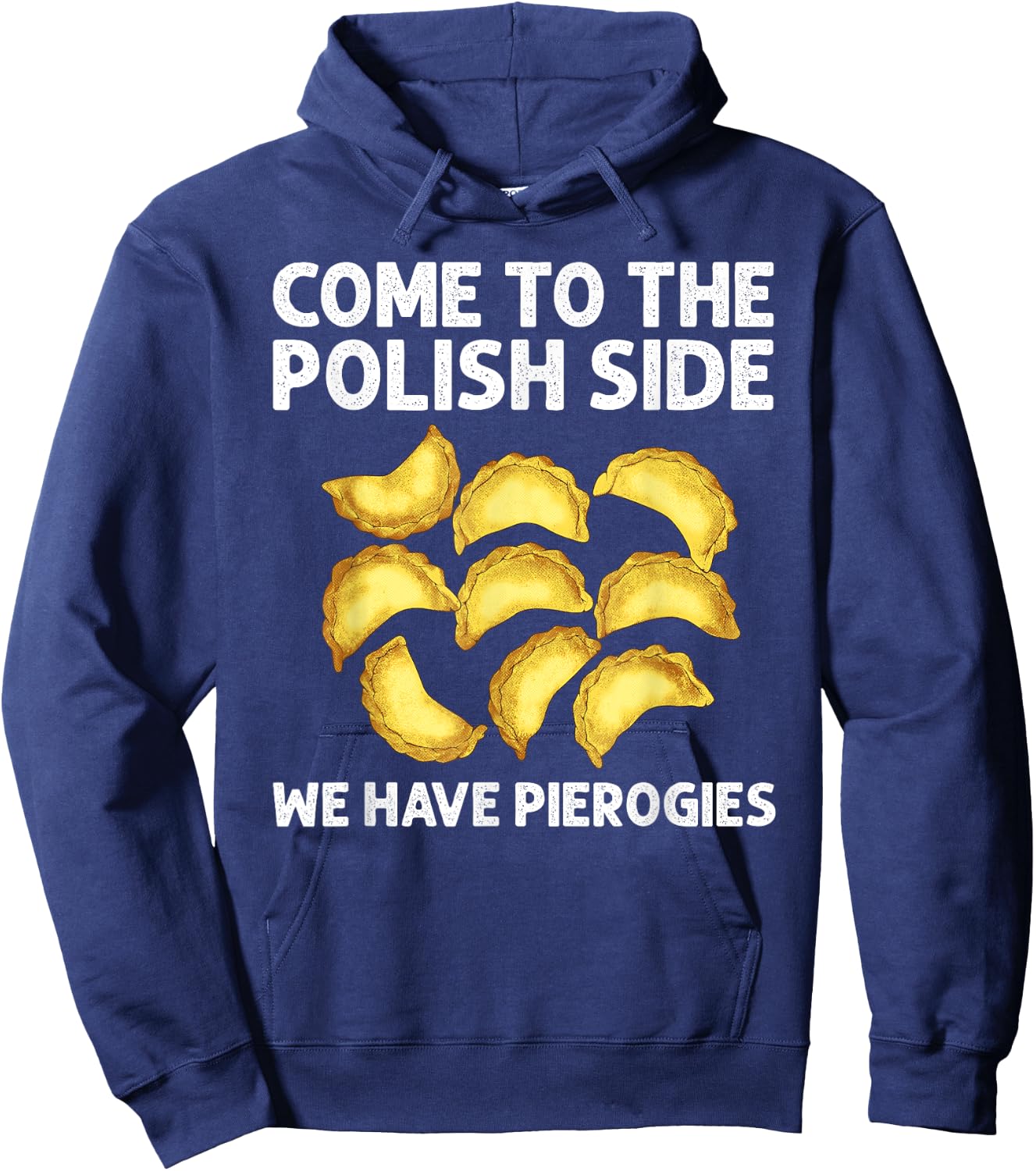 Funny Pierogi Design Women Foodie Polish Food Lovers Hoodie - Hoodie | Navy