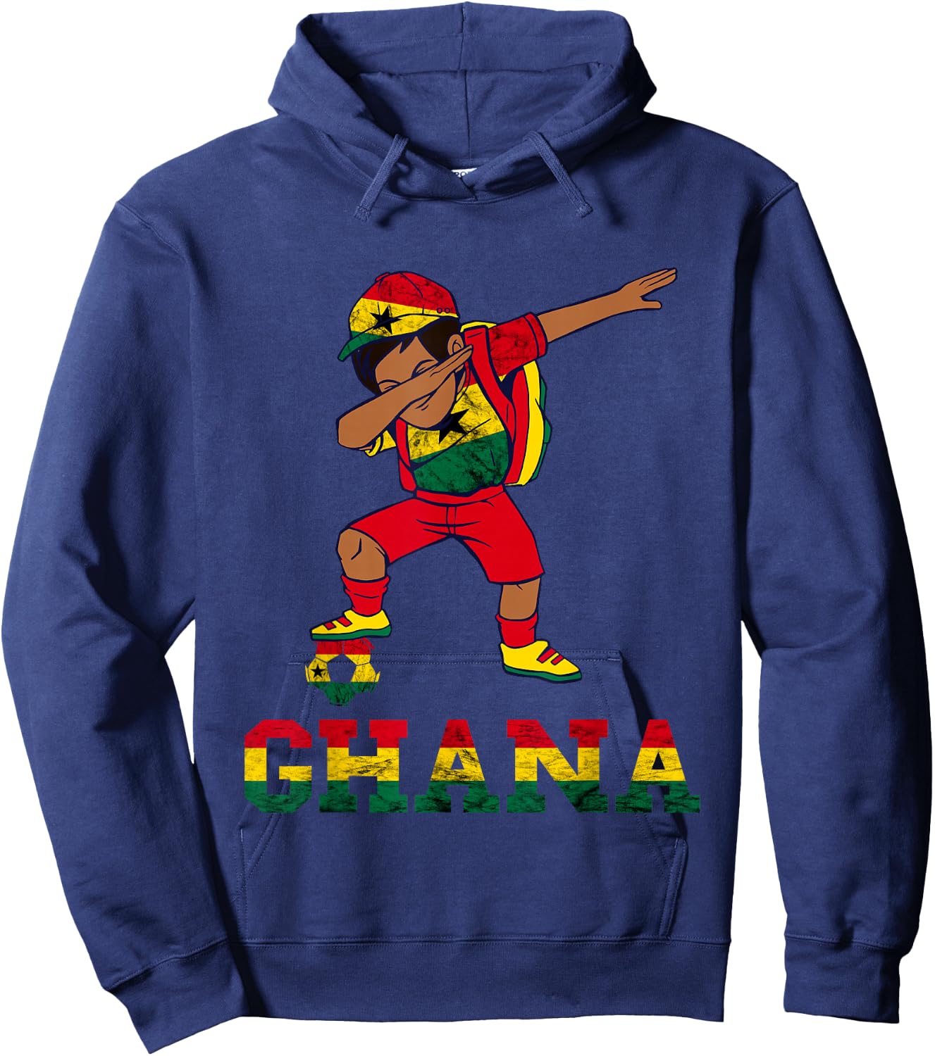 Ghana Football Team Ghana Flag Ghanese Pride Ghana Boy Hoodie - Hoodie | Navy