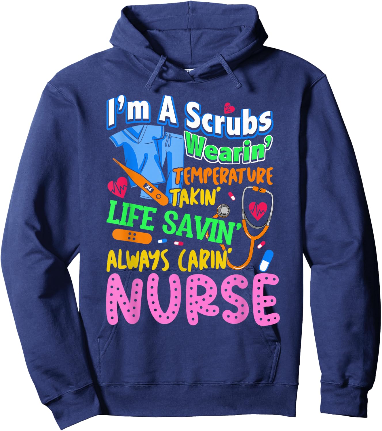 Nurse Job Definition Love Nursing Nursing School Nurse Job Hoodie - Hoodie | Navy