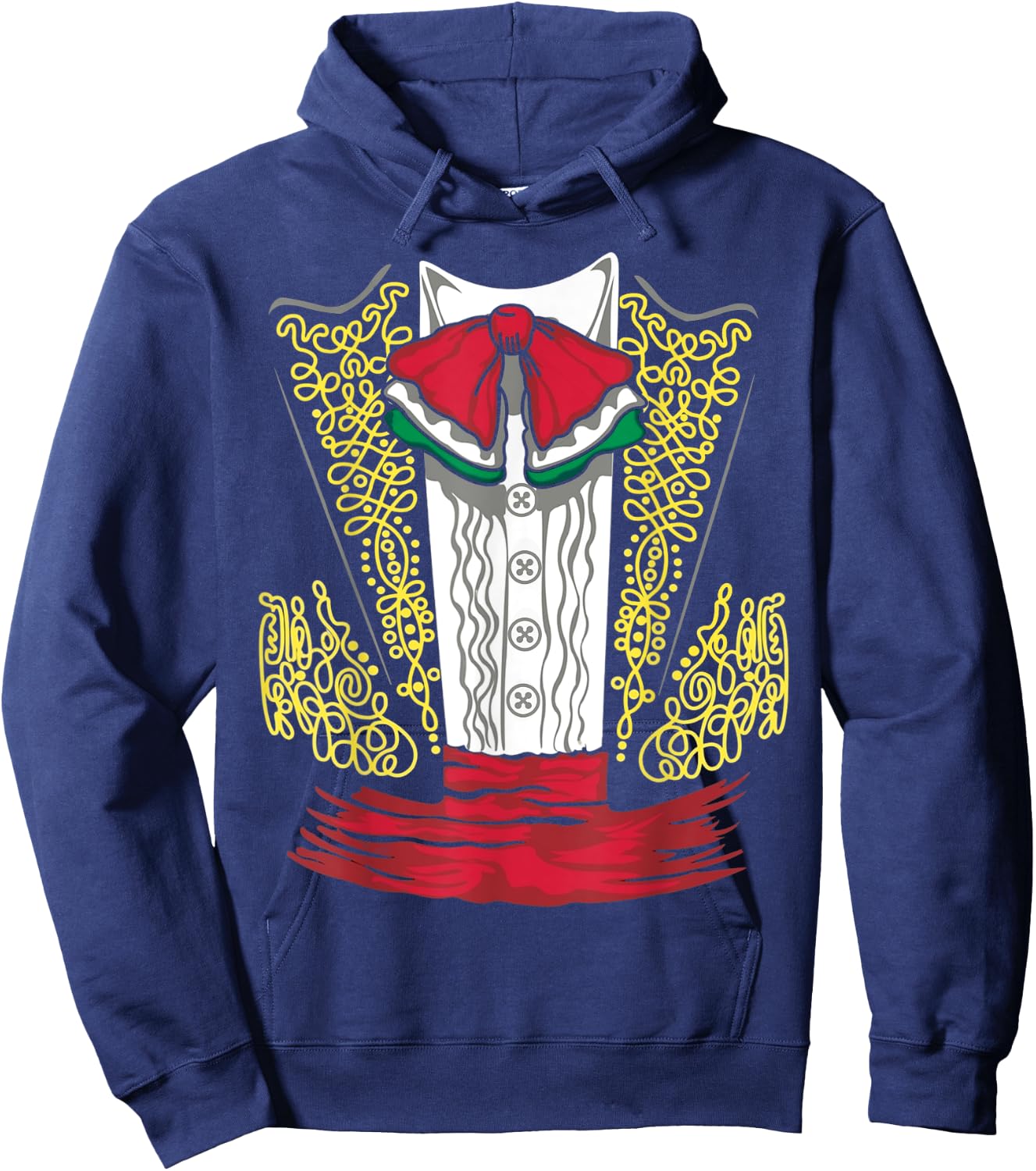 Mariachi Charro Mexican Costume For Dia de los Muertos Hoodie - Hoodie | Navy