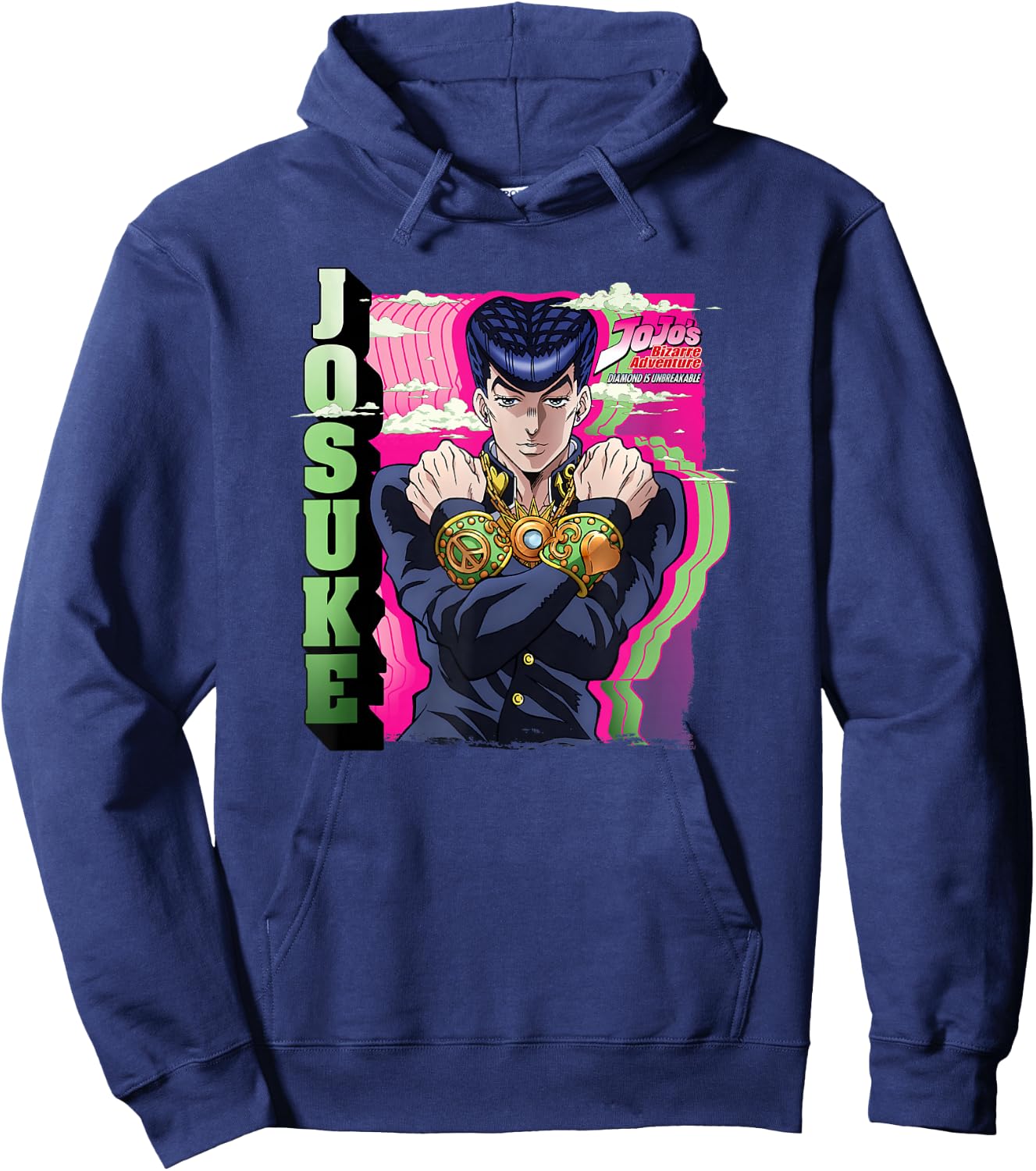 JoJo's Bizarre Adventure Part 4 Josuke Great Days Anime Hoodie - Hoodie | Navy