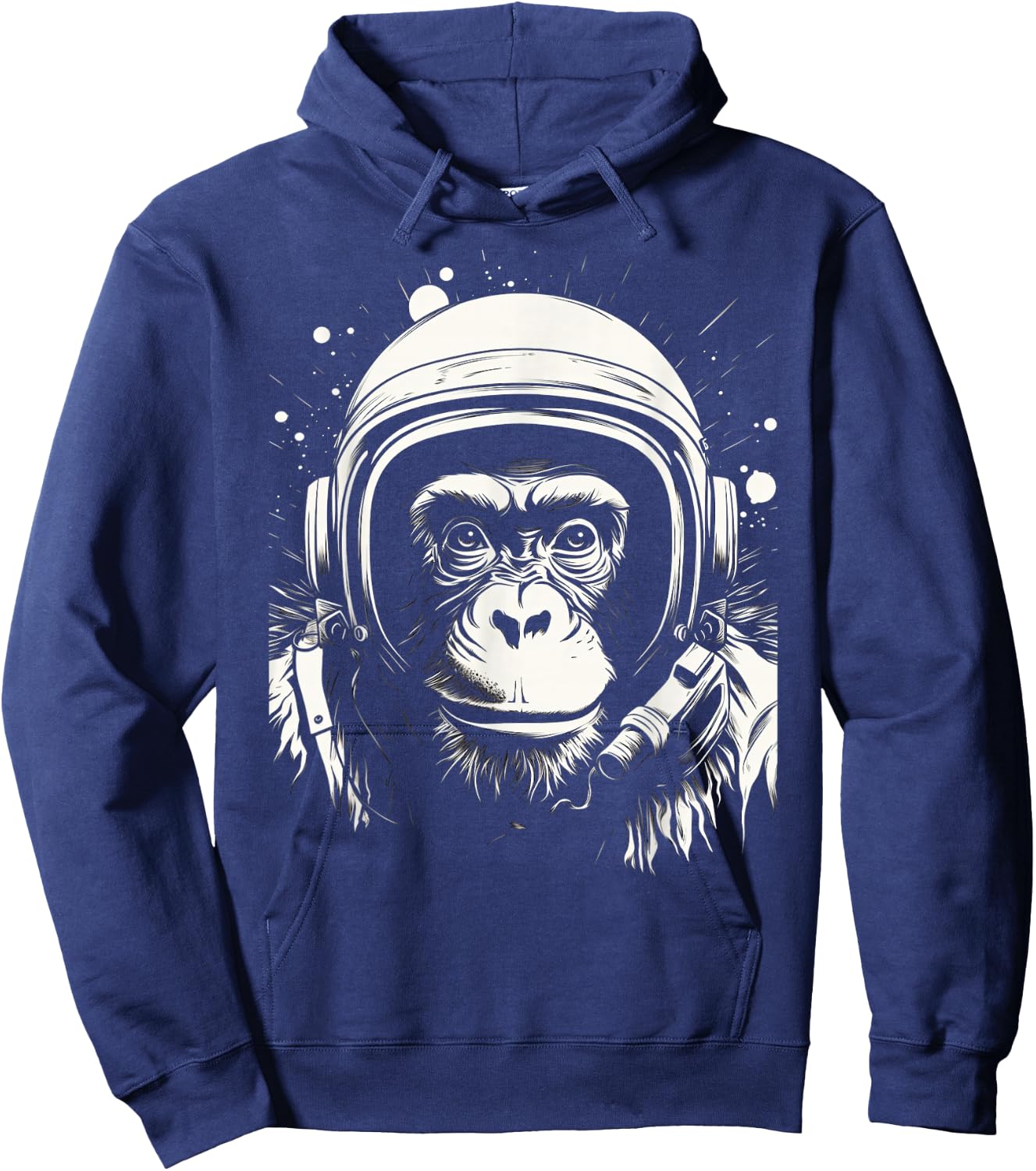 Iconic Monkey Astronaut in Astronautsuit in Space Hoodie - Hoodie | Navy