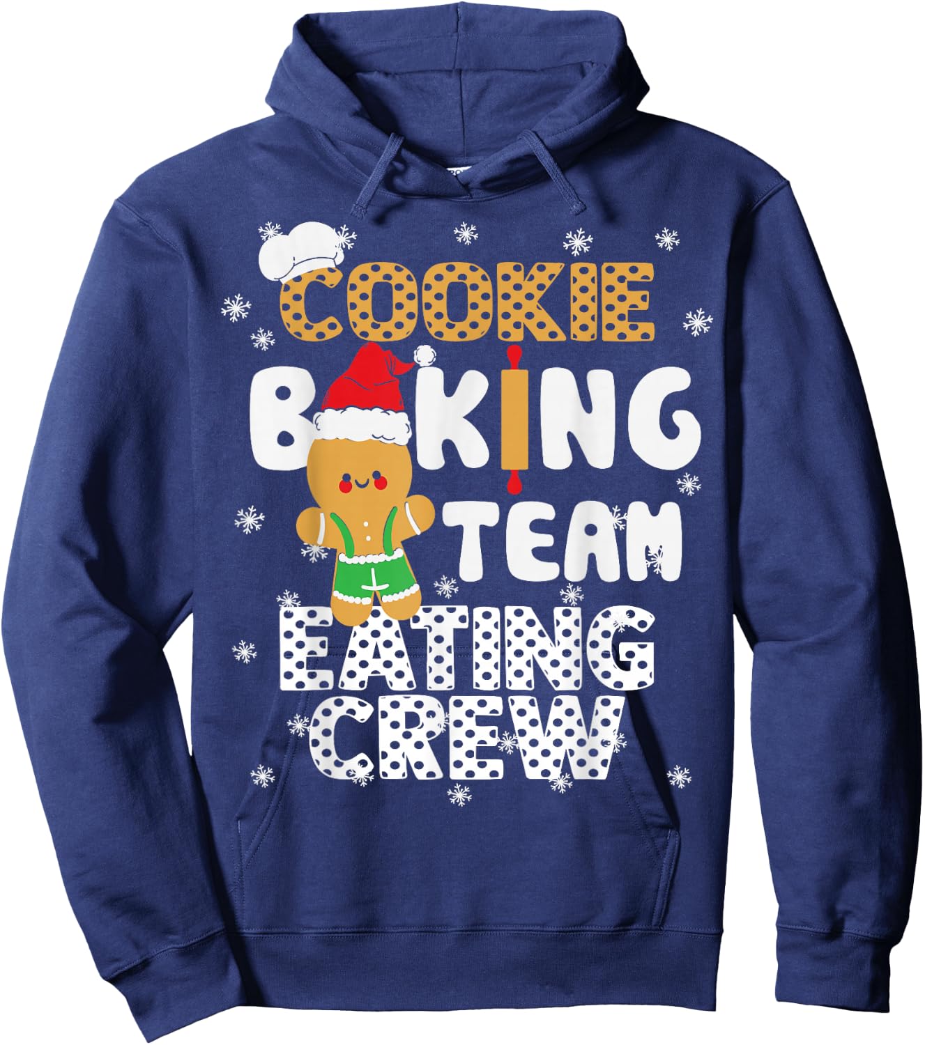 Bake Squad Christmas Cookie Baking Team Captain Eating Crew Hoodie - Hoodie | Navy