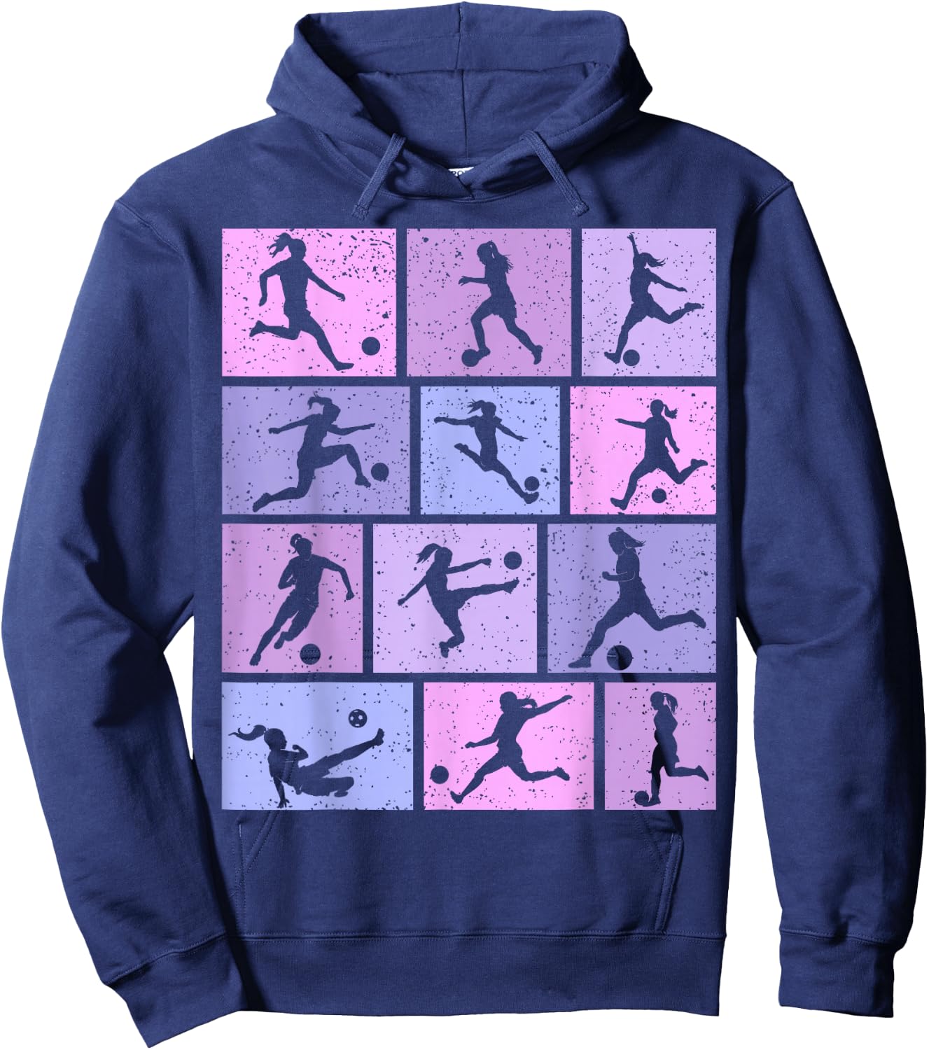 Soccer Girls Youth Women Hoodie - Hoodie | Navy