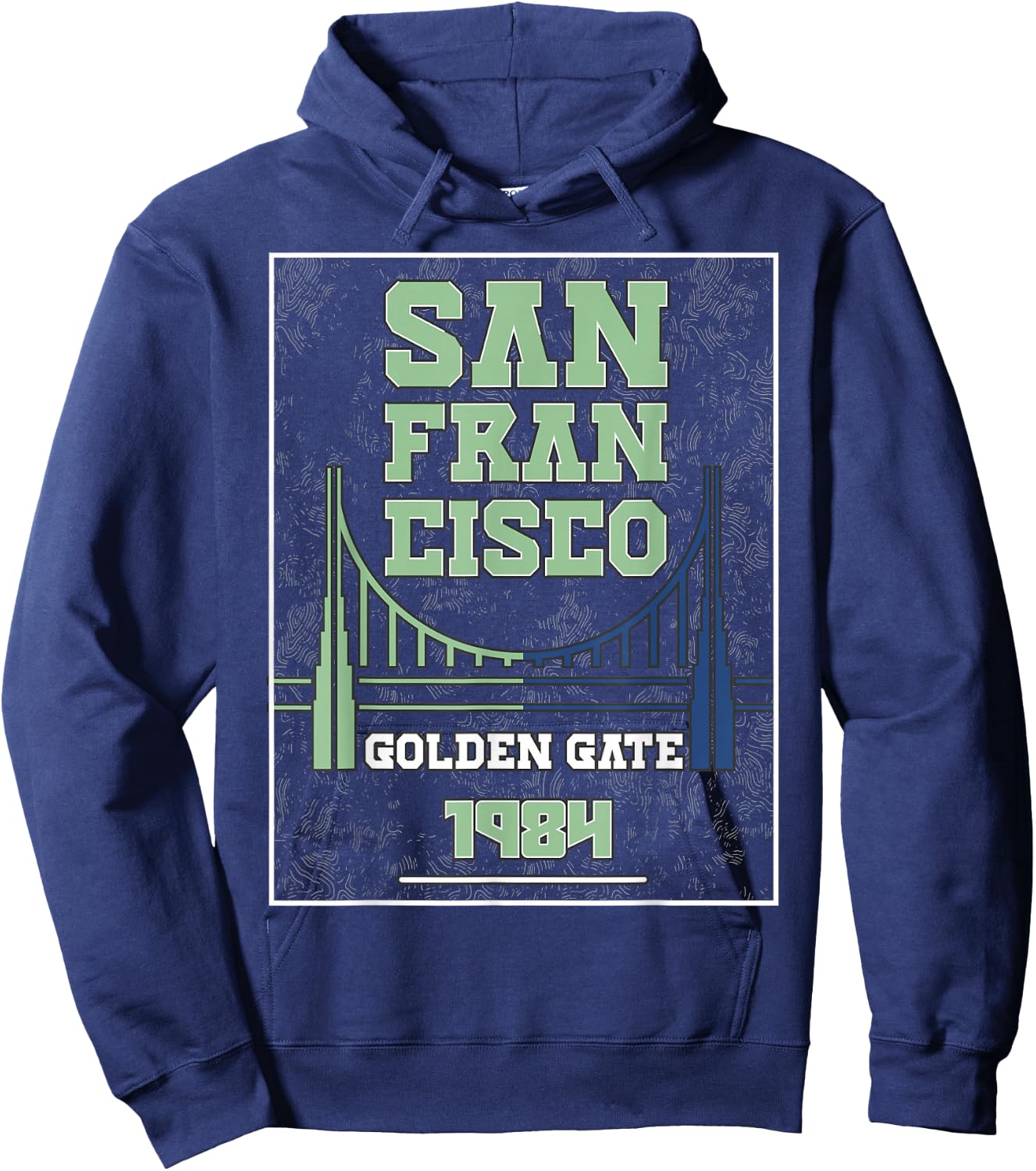 San Francisco Golden Gate 1984 Hoodie - Hoodie | Navy