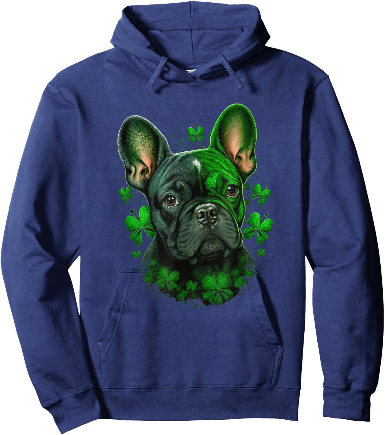 St Patricks Day French Bulldog Hoodie - Hoodie | Navy