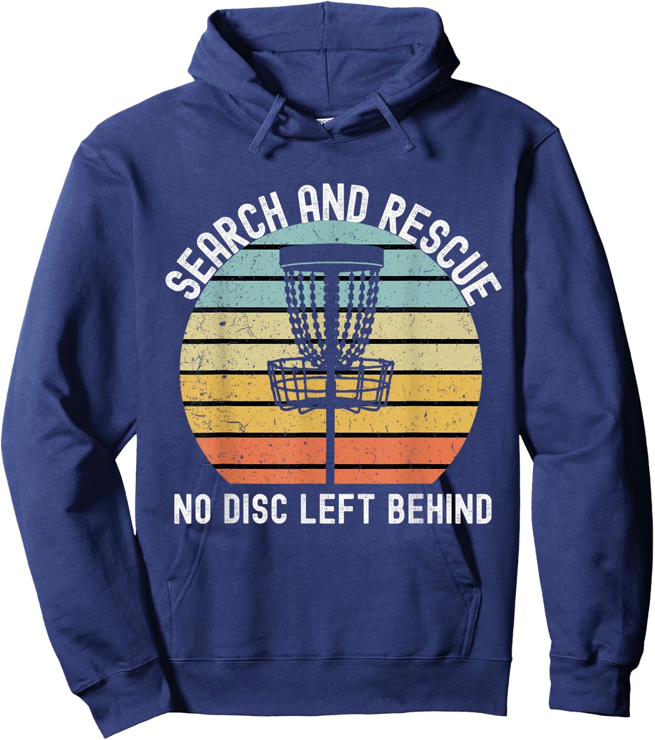 Disc Golf Search and Rescue Disc Golf Gift Funny Disc Golf Hoodie - Hoodie | Navy