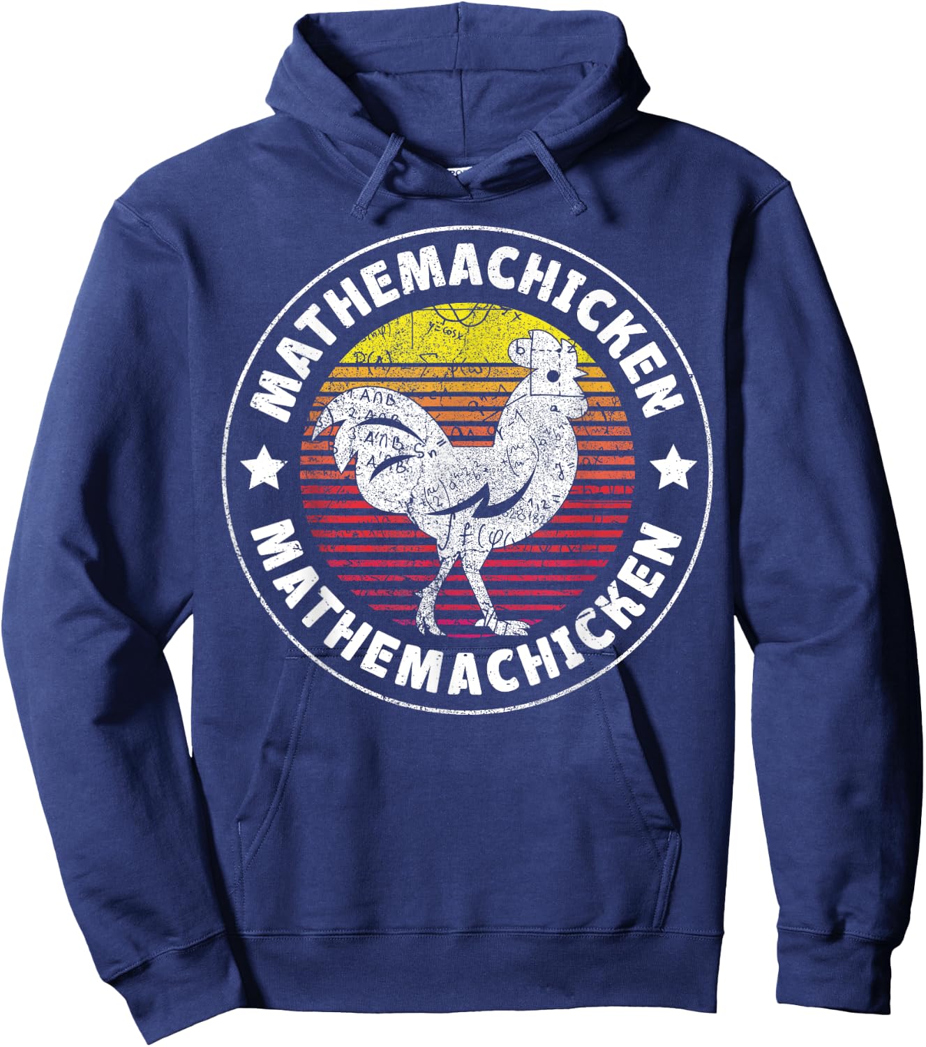 Mathemachicken - Teacher Math Lovers Funny Chicken Men Women Hoodie - Hoodie | Navy