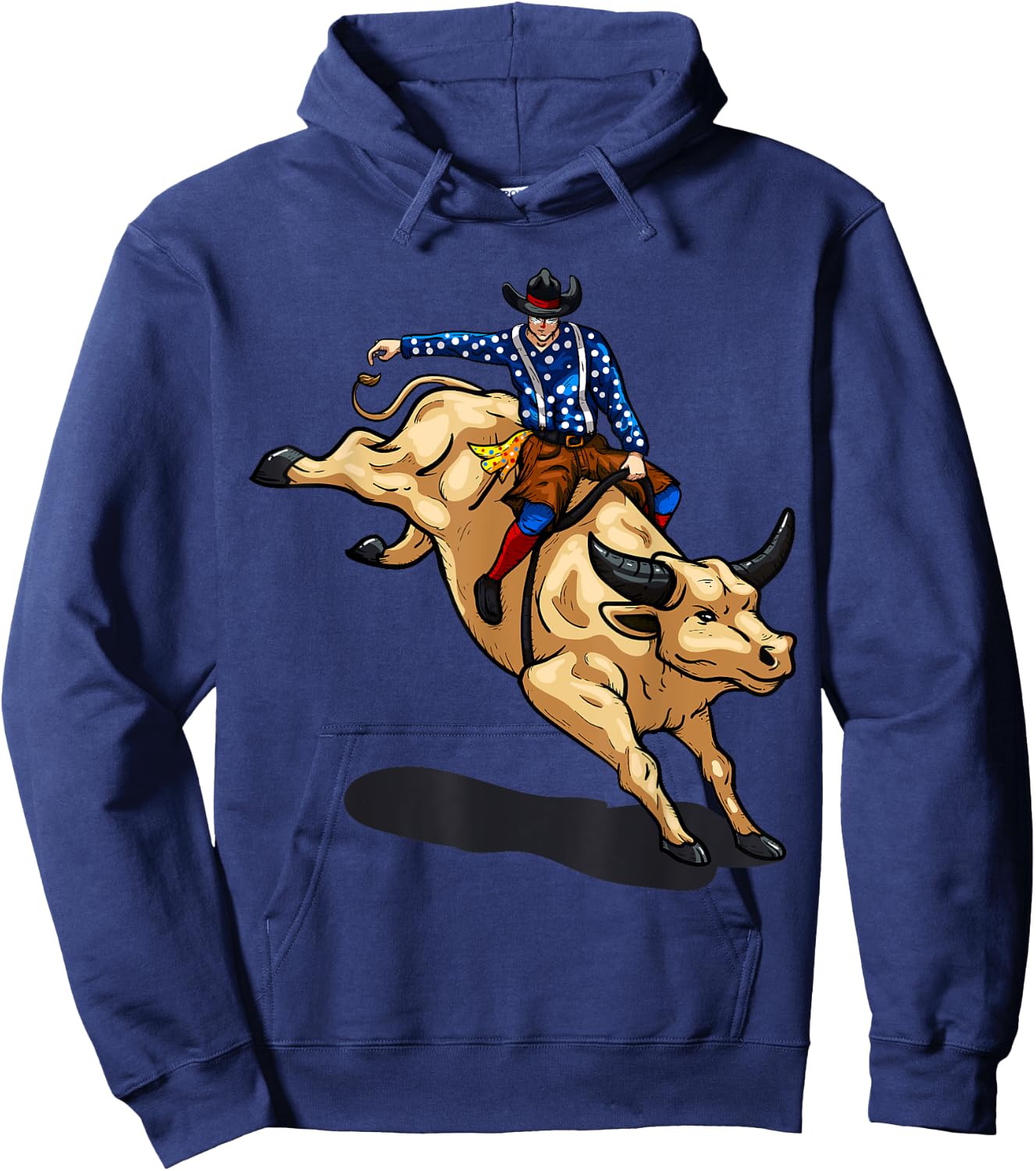 Rodeo Clown Funny Bull Fighting Lover Gag Bullfighter Outfit Hoodie - Hoodie | Navy