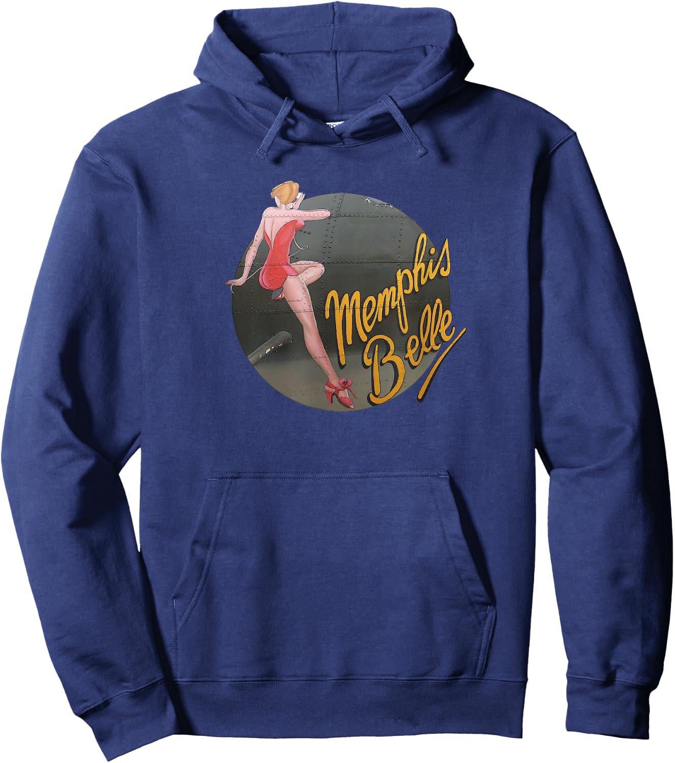 Pinup Girl WW2 B-17 Flying Fortress Memphis Belle Hoodie - Hoodie | Navy