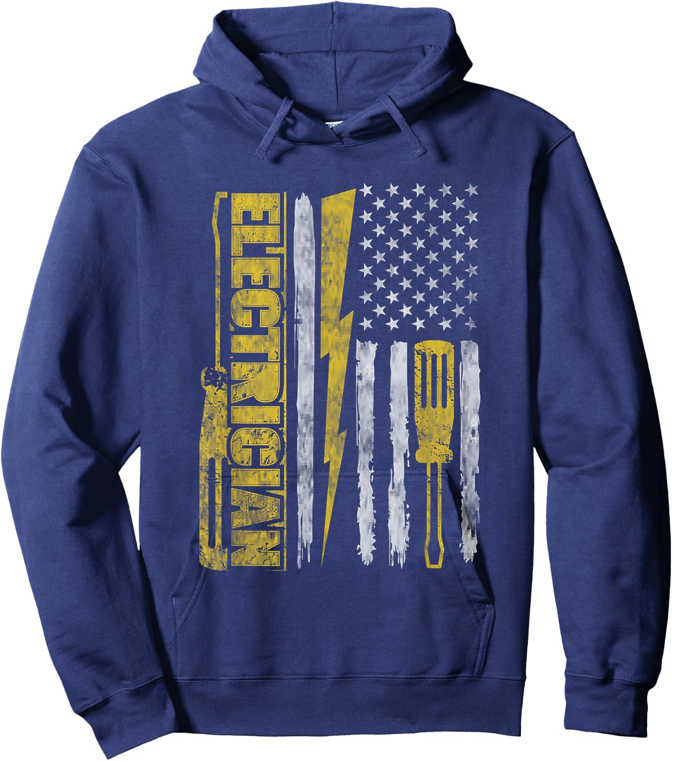 Funny Electrician Electrical Engineer - Electricity Lineman Hoodie - Hoodie | Navy