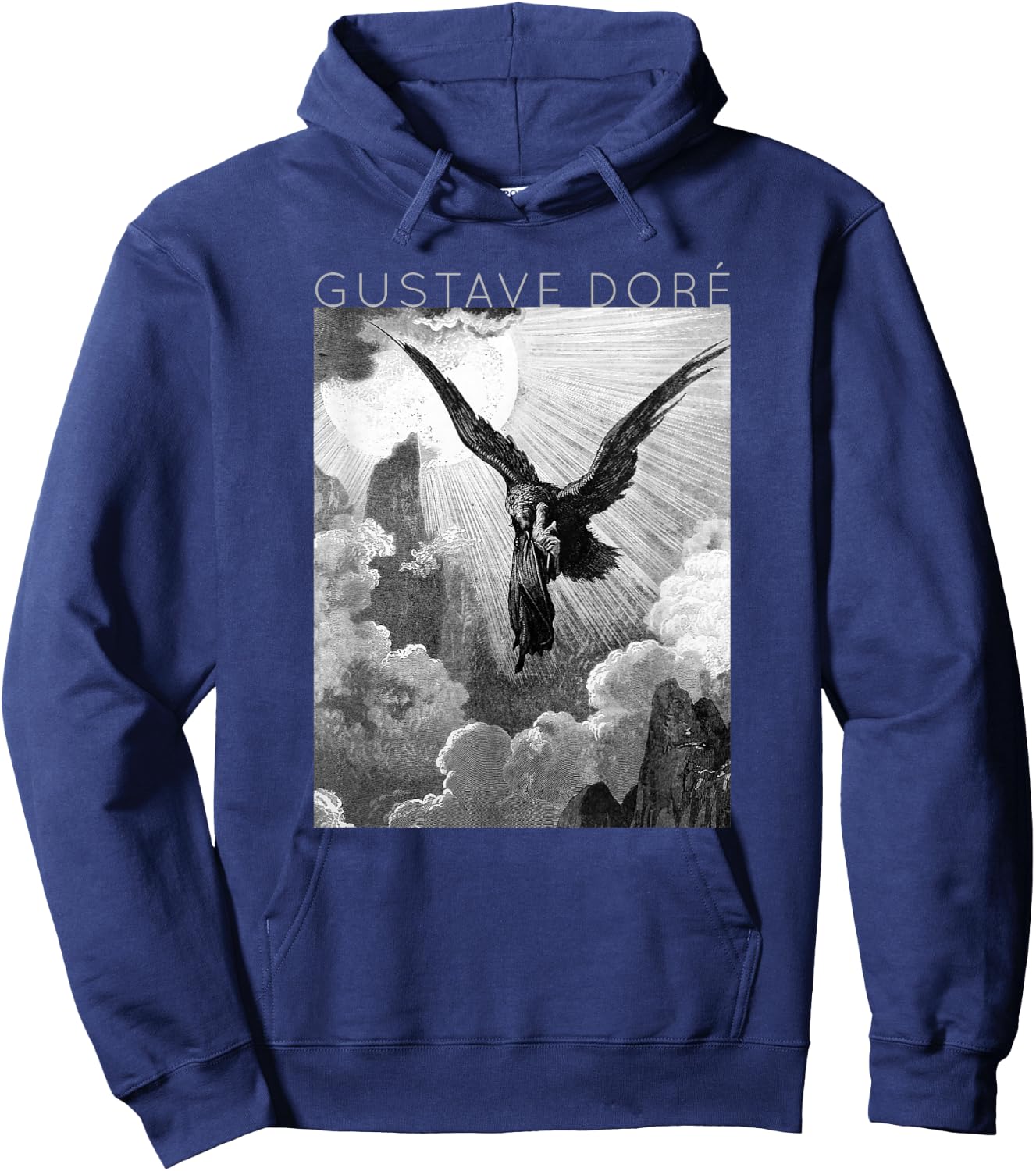Gustave Doré - Dante and the Eagle - Art for Artists Hoodie - Hoodie | Navy