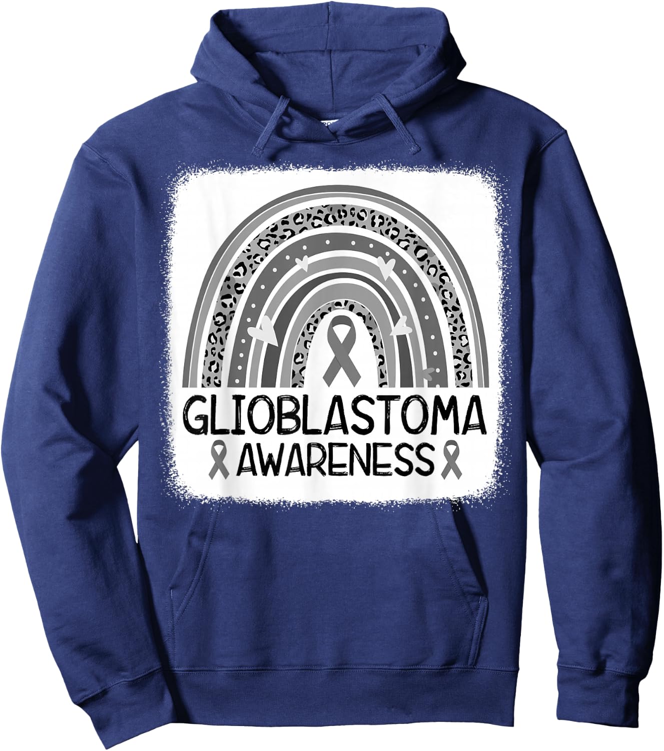 Brain Tumor Awareness Go Gray In May Glioblastoma Awareness Hoodie - Hoodie | Navy