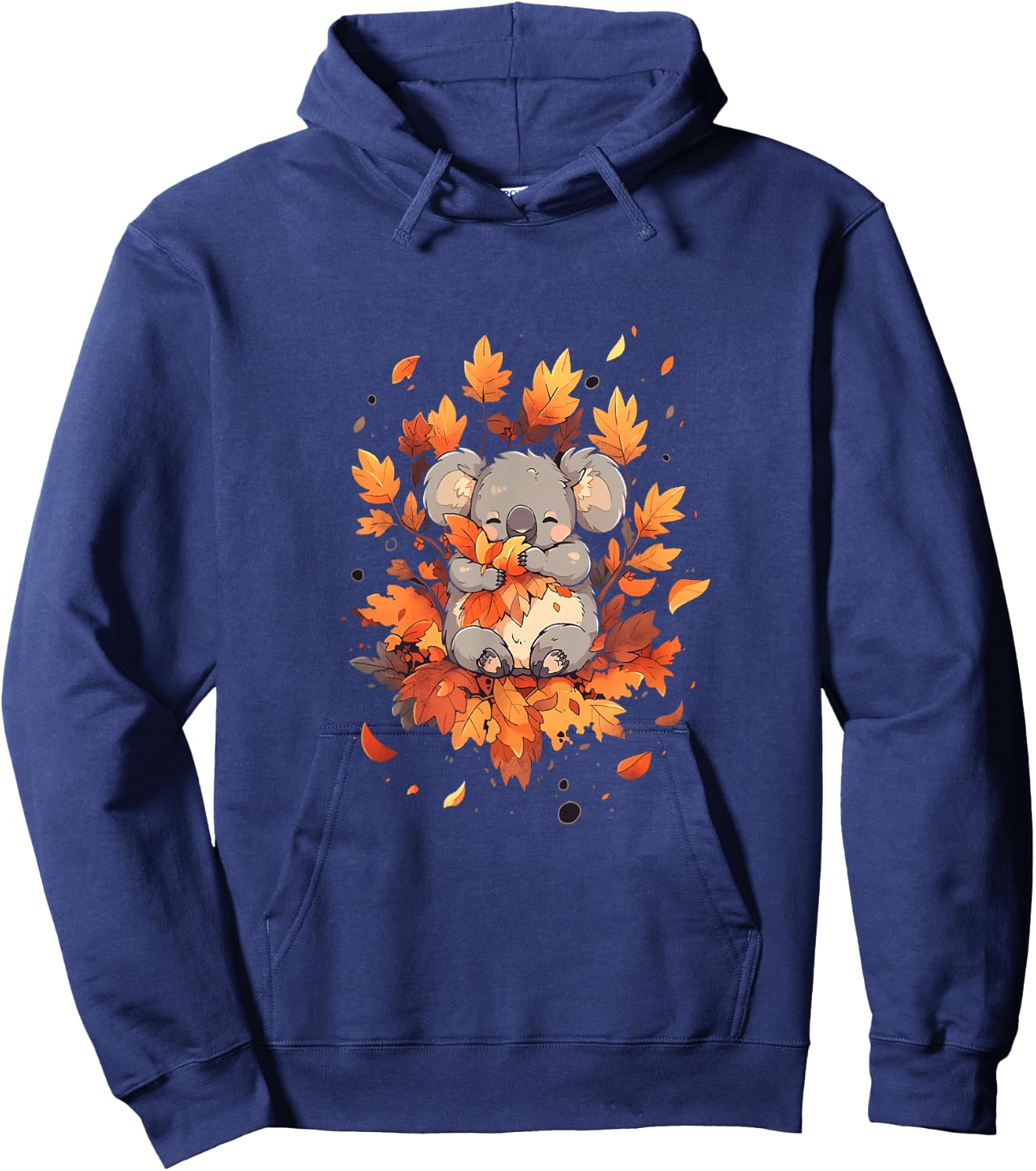 Koala Autumn Season Autumn Leaves Thanksgiving Hoodie - Hoodie | Navy