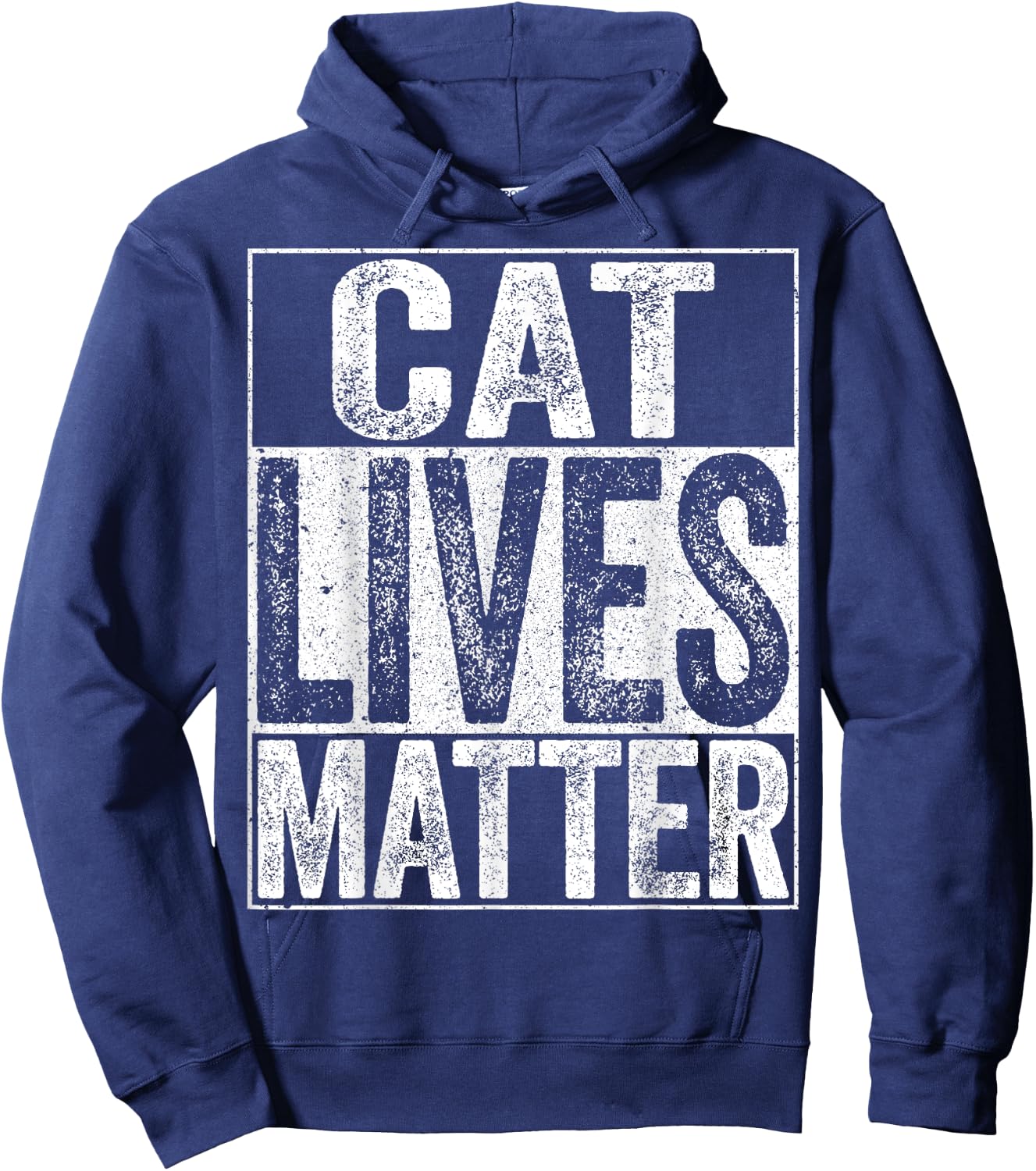 Cat Lives Matter Cat Lover Shirt Women Girls Kids Hoodie - Hoodie | Navy