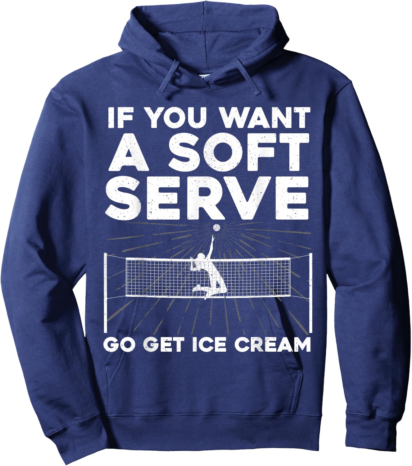 Volleyball Women Volleyball Player College Coach Hoodie - Hoodie | Navy