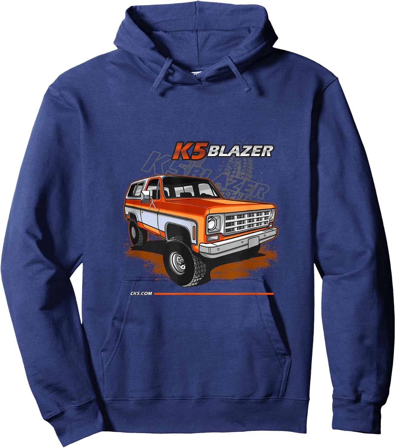 1973-79 K5 Blazer square body 4x4 round eye Hoodie - Hoodie | Navy