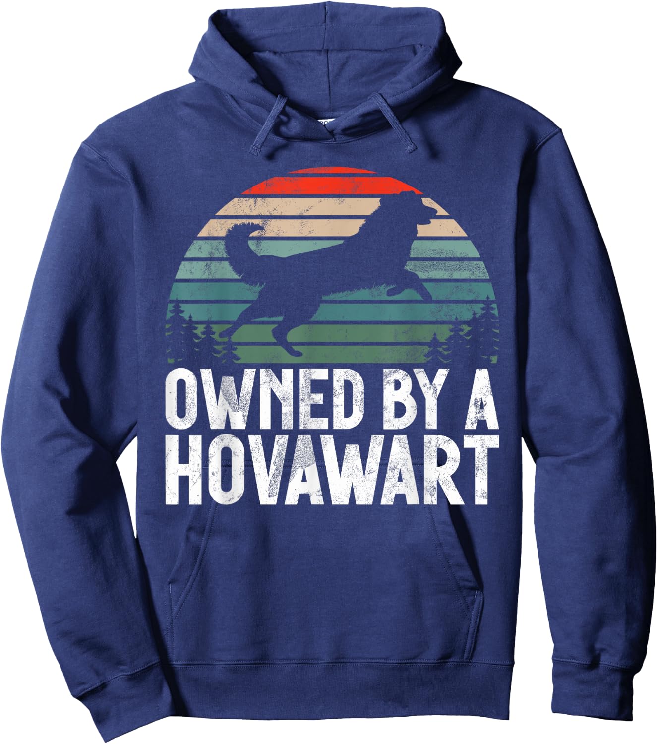 Owned by a Hovawart Hoodie - Hoodie | Navy