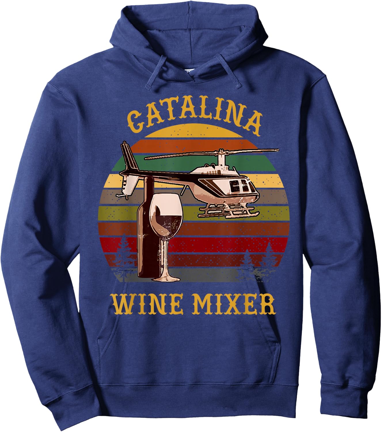 Catalina wine Mixer T Shirt Hoodie - Hoodie | Navy