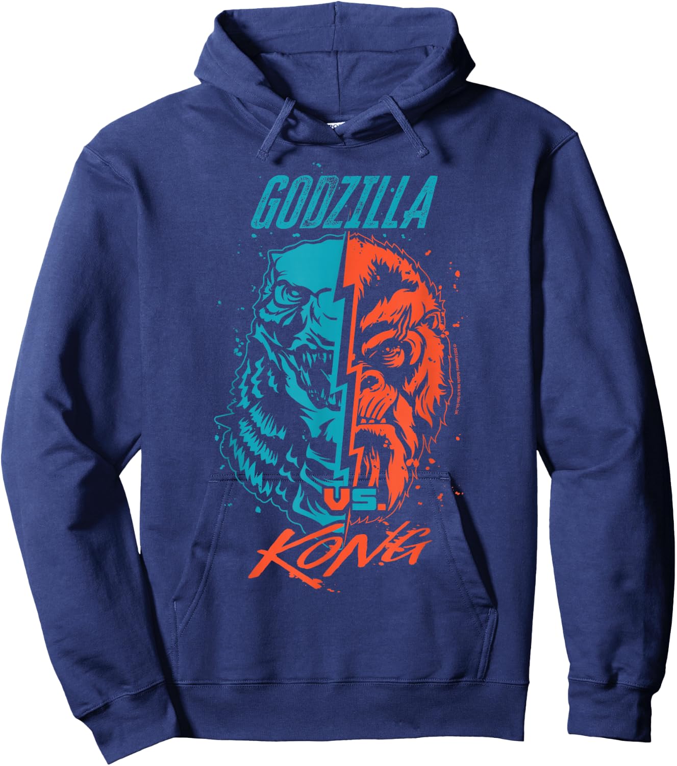 Monsterverse Godzilla VS Kong Kid Hoodie - Hoodie | Navy