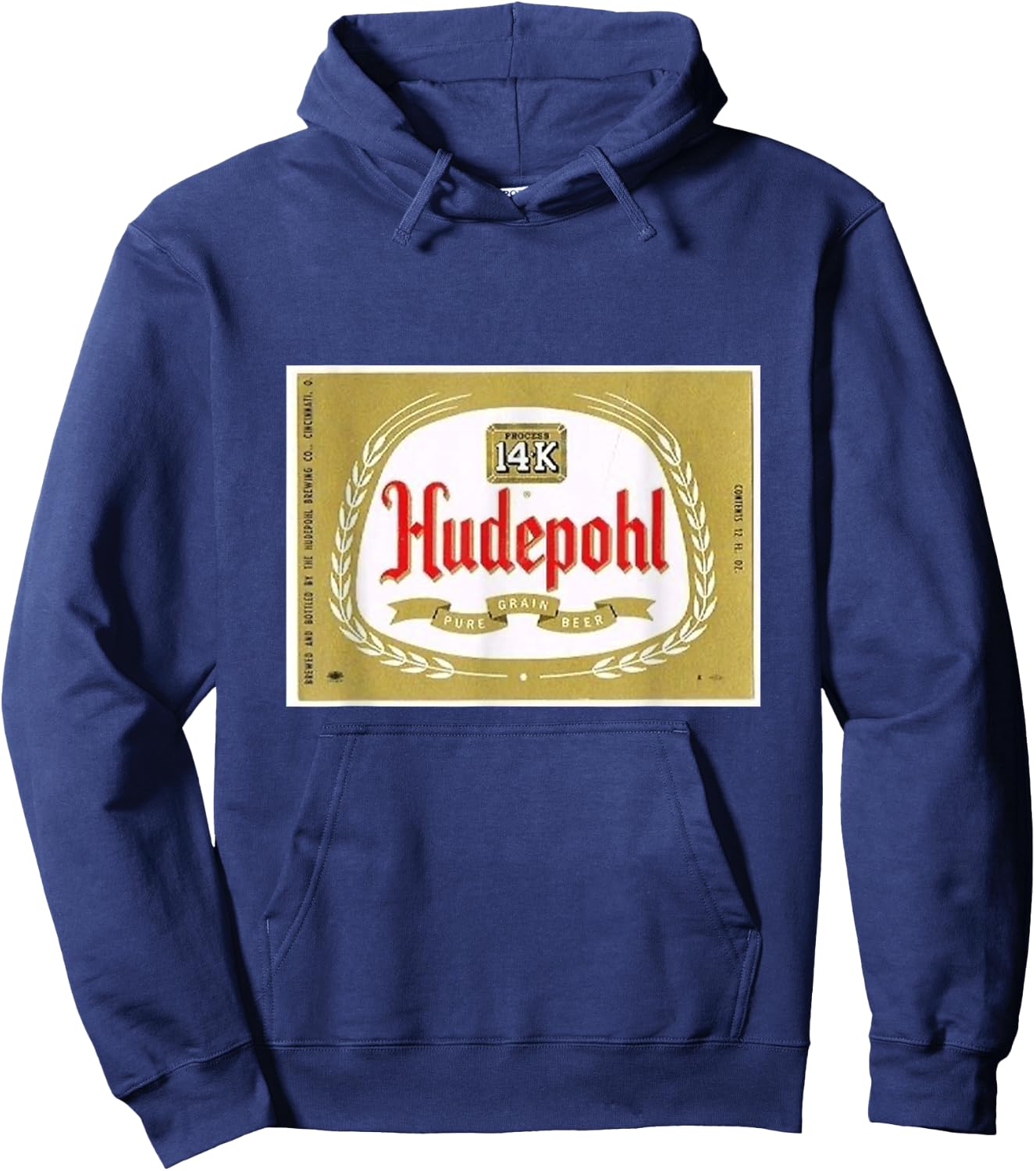 Hudepohl 14K Cincinnati Lager Hoodie - Hoodie | Navy