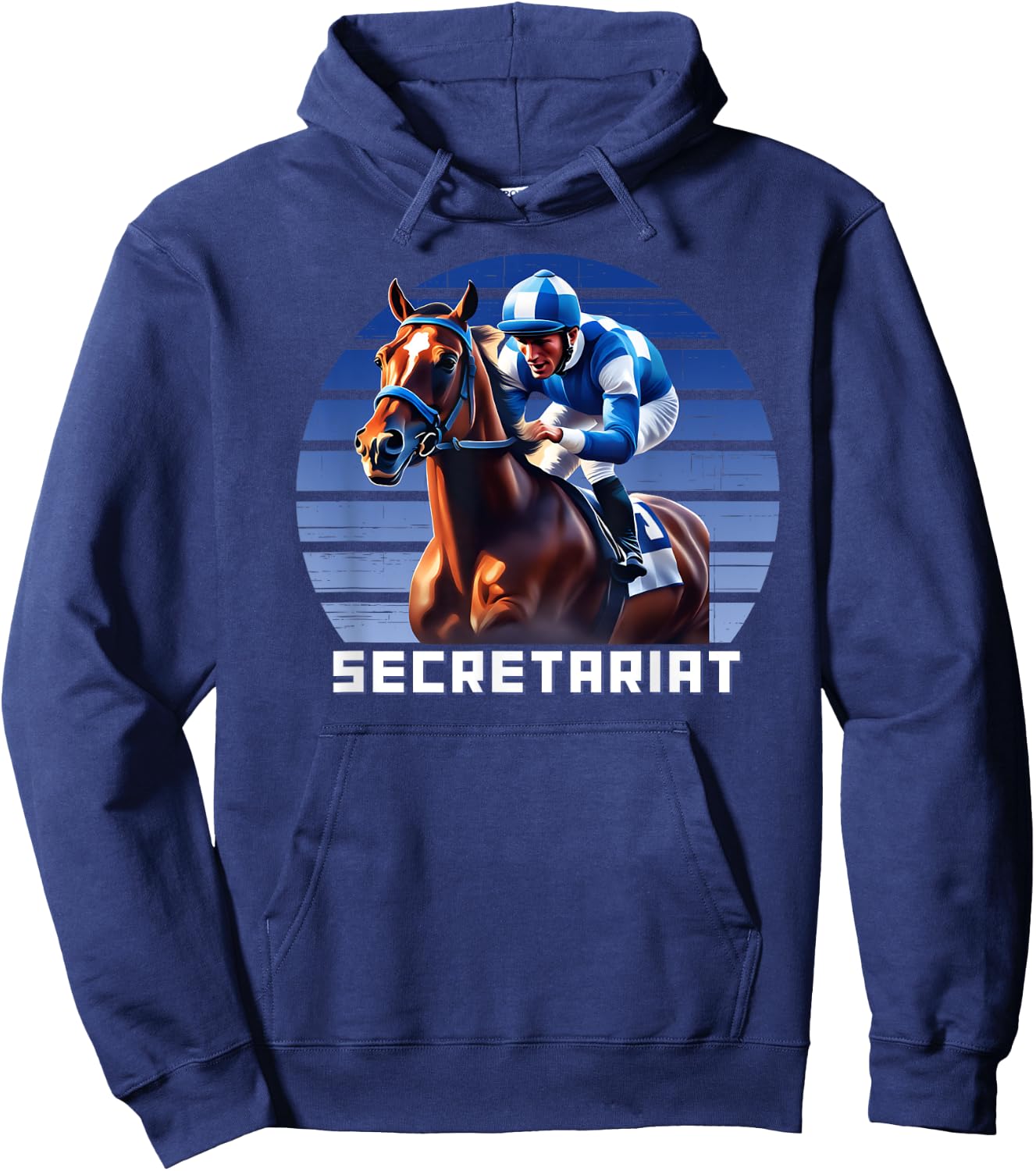 Secretariat Horse, Horse Racing, Del Mar, Santa Anita Shirt Hoodie - Hoodie | Navy