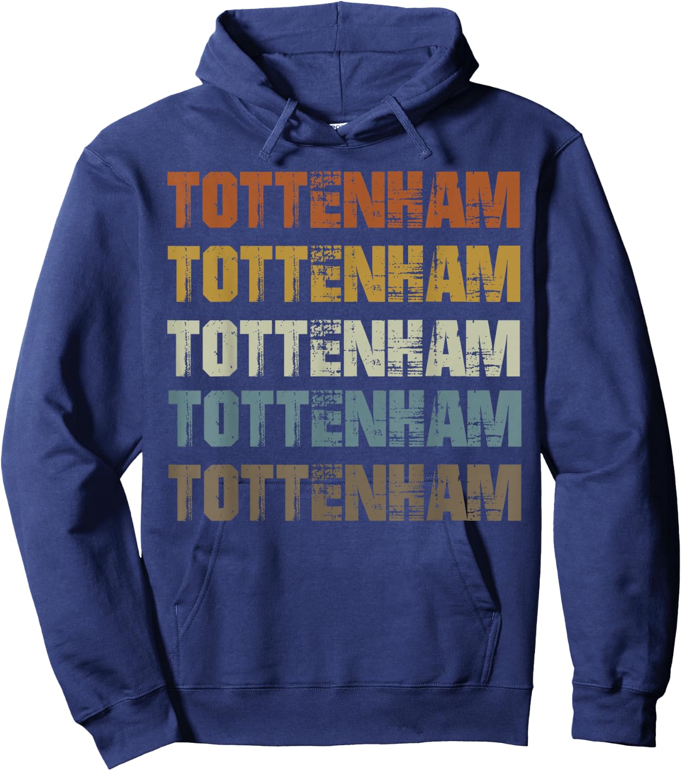 Retro Vintage Tottenham London Hoodie - Hoodie | Navy
