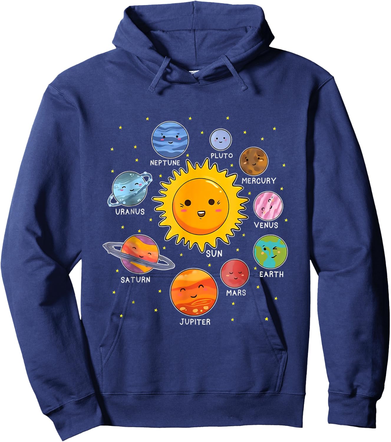 Solar ystem shirt for girls, solar system shirt Hoodie - Hoodie | Navy