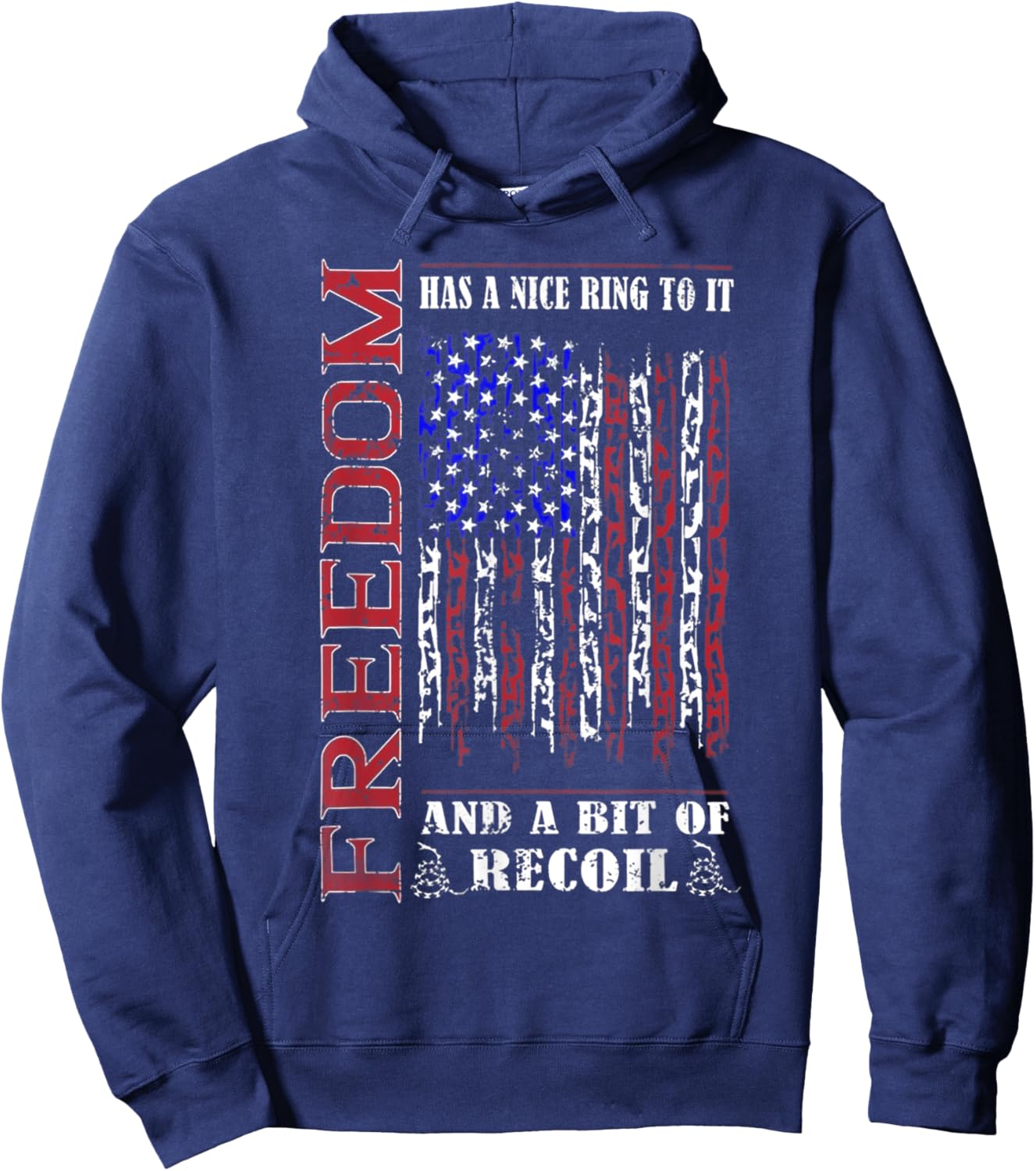 Freedom Has a Nice Ring to it Hoodie - Hoodie | Navy
