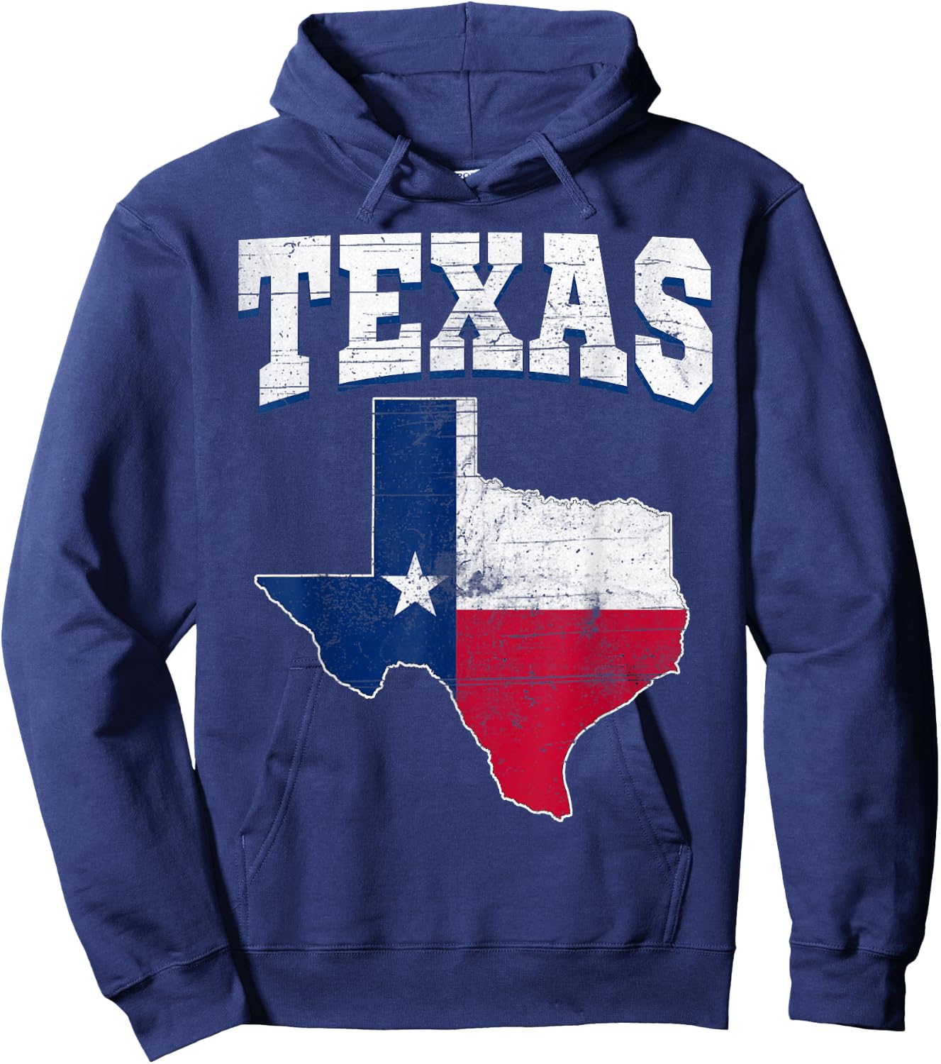 US Citizen Proud America State Flag Land Map Texas Hoodie - Hoodie | Navy