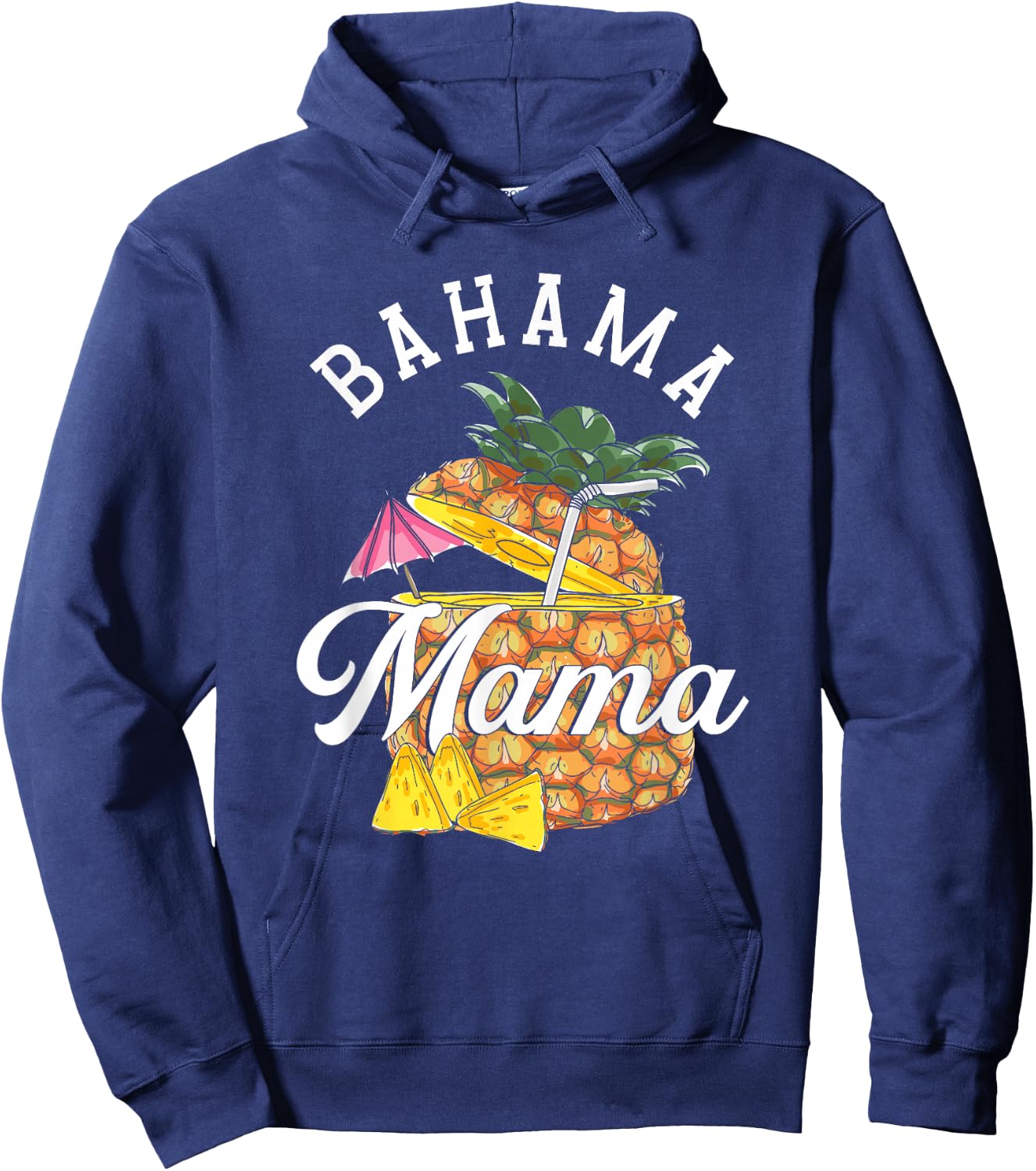 Bahama Mama | Bahamas Pineapple | Vacation Summer Hoodie - Hoodie | Navy