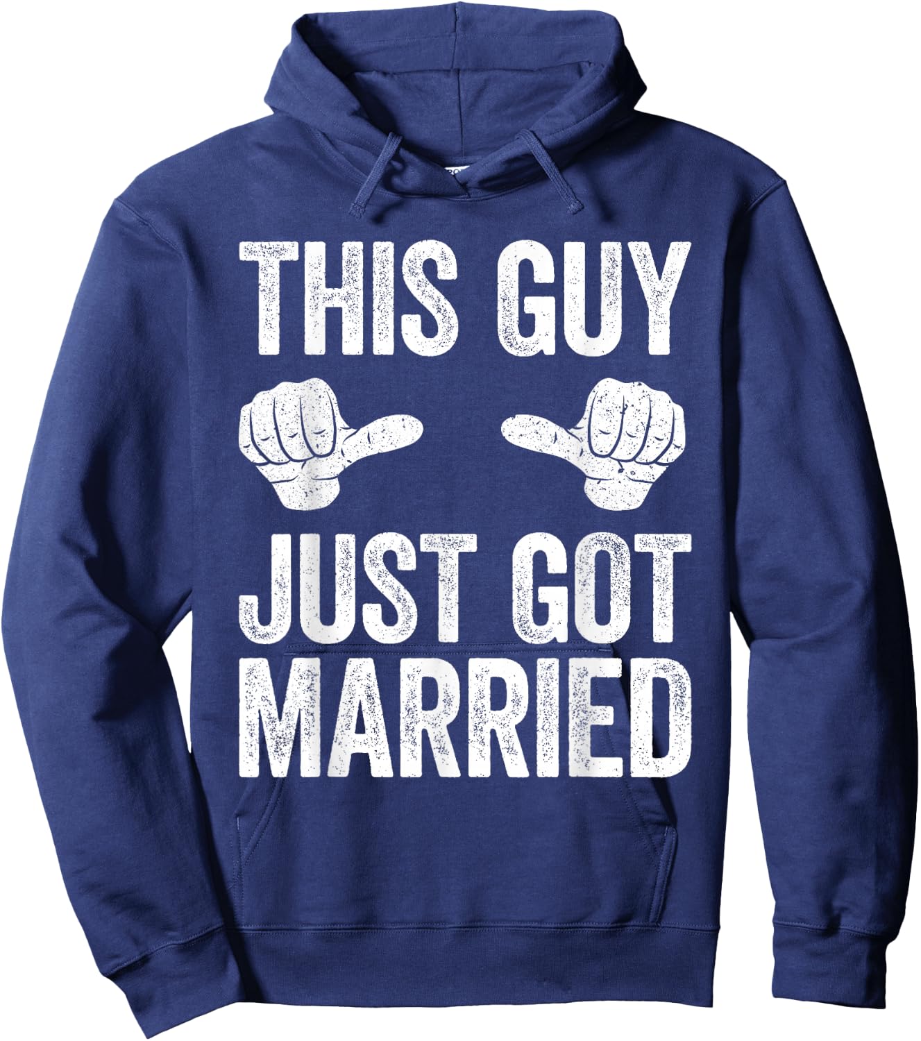 This Guy Just Got Married Shirt Men Groom Just Married Hoodie - Hoodie | Navy
