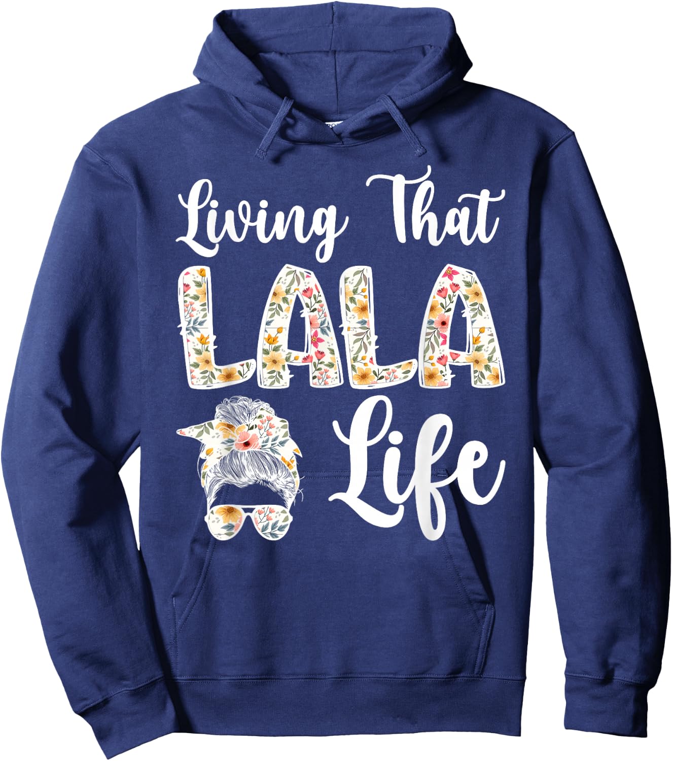 Lala Grandma Life Lala Grandmother Hoodie - Hoodie | Navy
