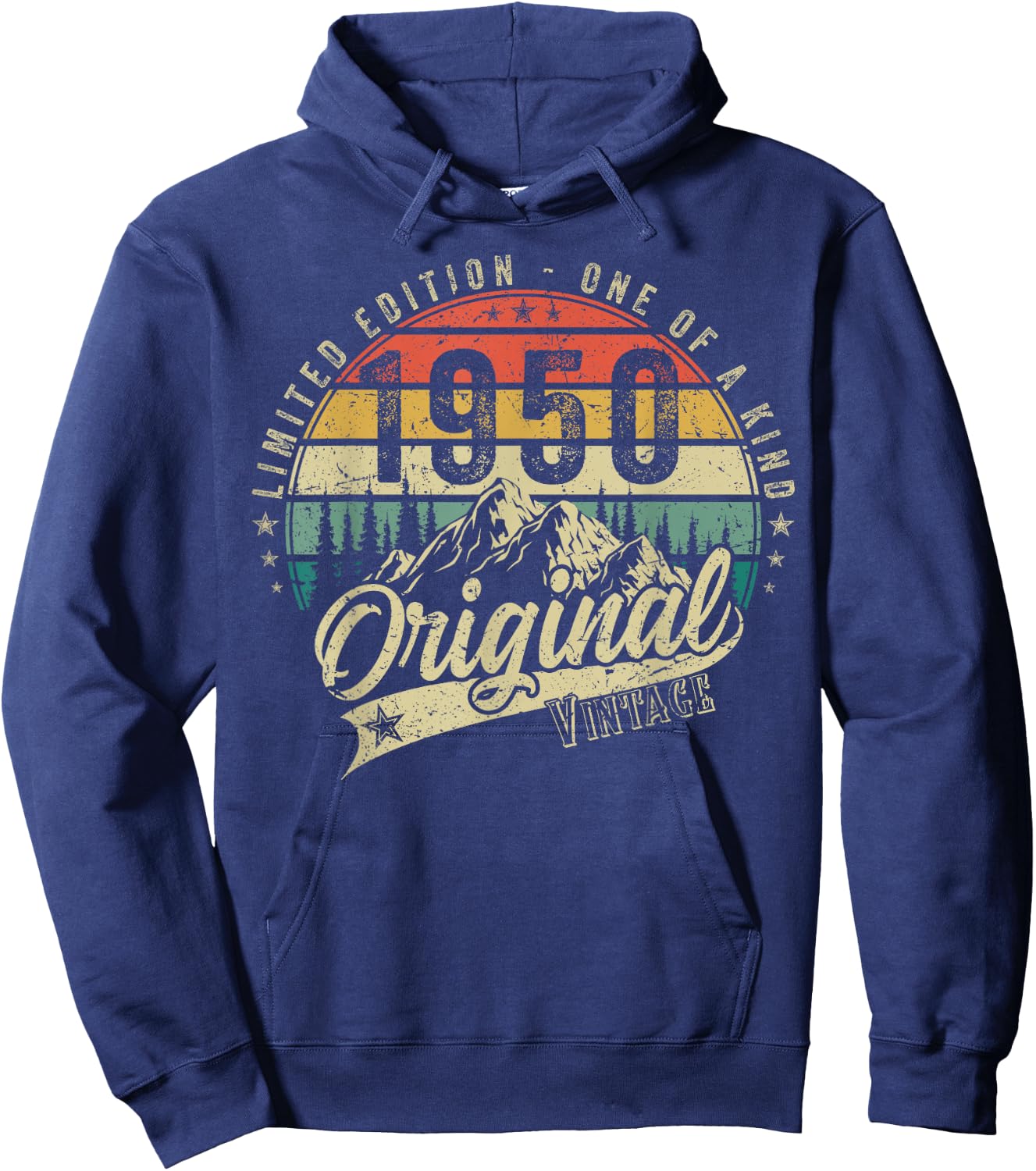 1950 Vintage Birthday Retro Gifts Woman 70s 80s Hoodie - Hoodie | Navy
