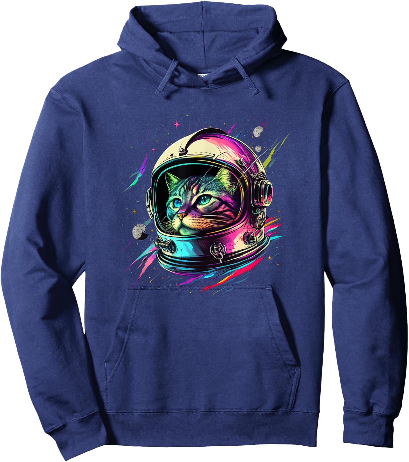 Astronaut Cat Space Cat Galaxy Kitten Hoodie - Hoodie | Navy