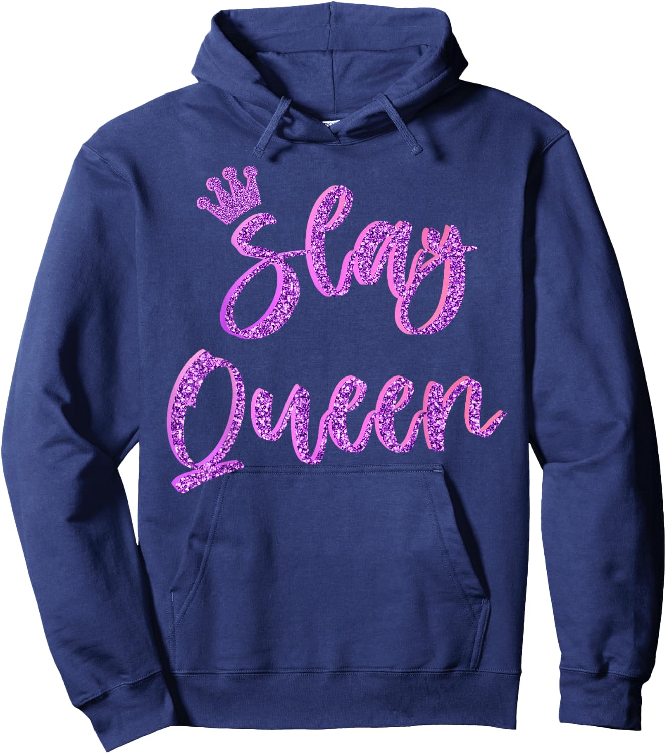 Slay Queen Girls Top Hoodie - Hoodie | Navy