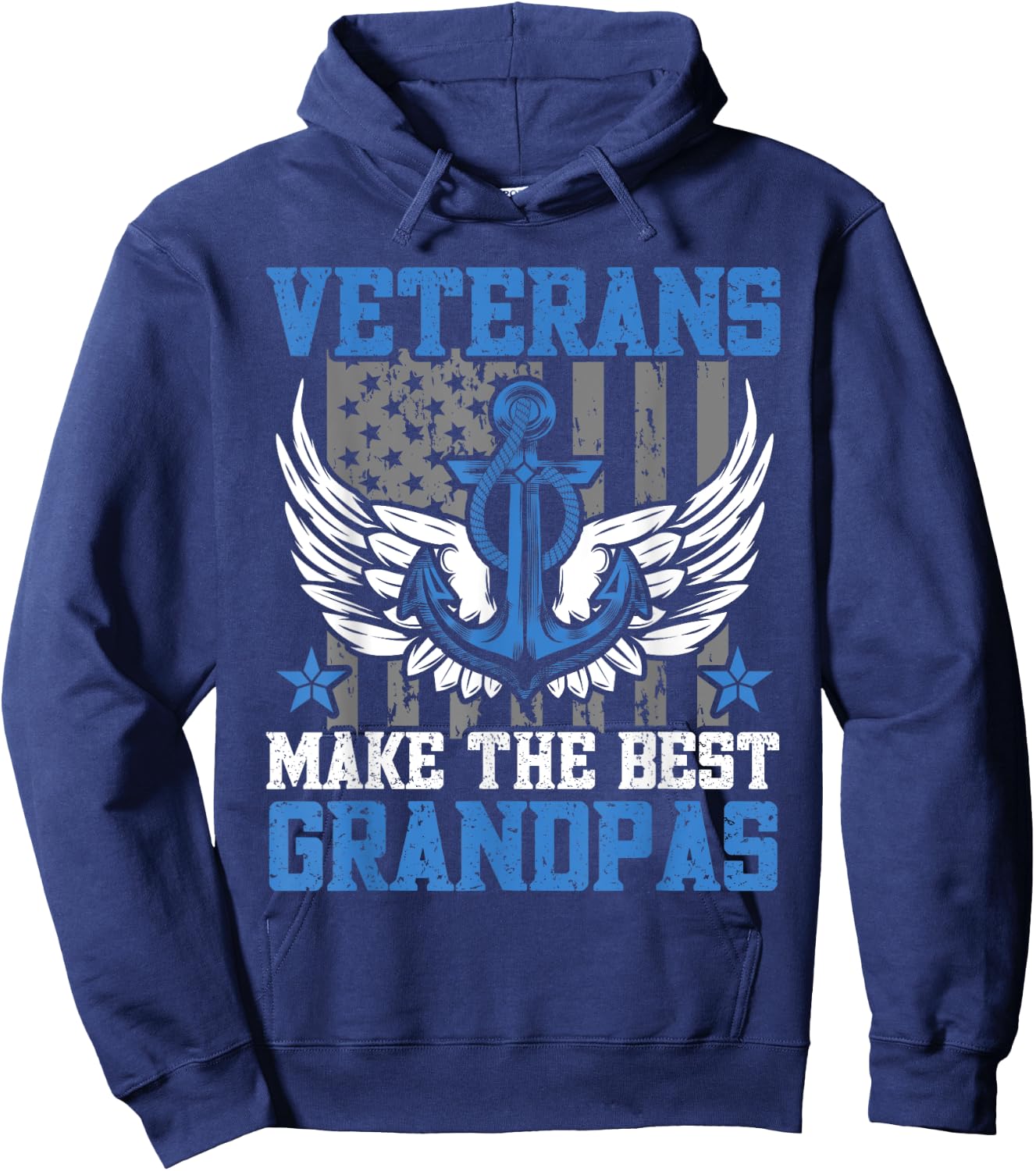 Military Veterans Make The Best Grandpas Veterans Day Hoodie - Hoodie | Navy