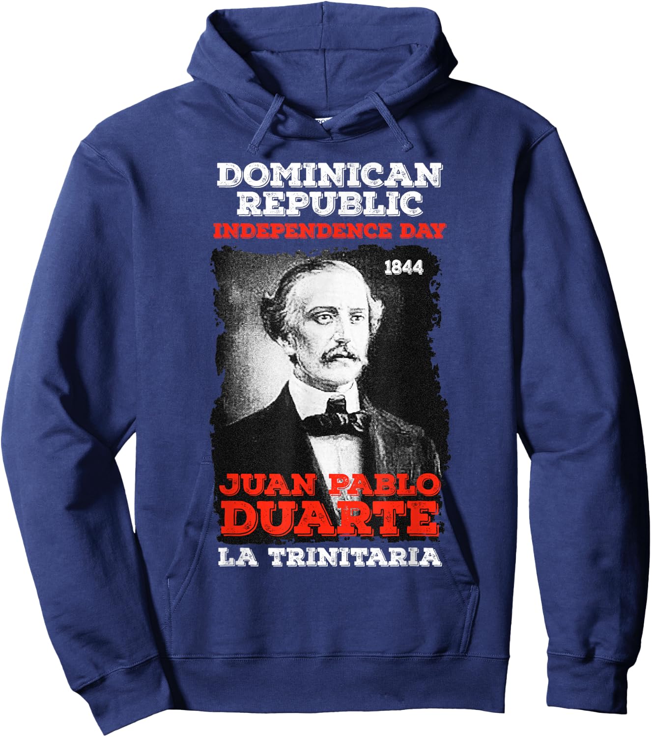 Dominican Republic Independence Day Juan Pablo Duarte Hoodie - Hoodie | Navy