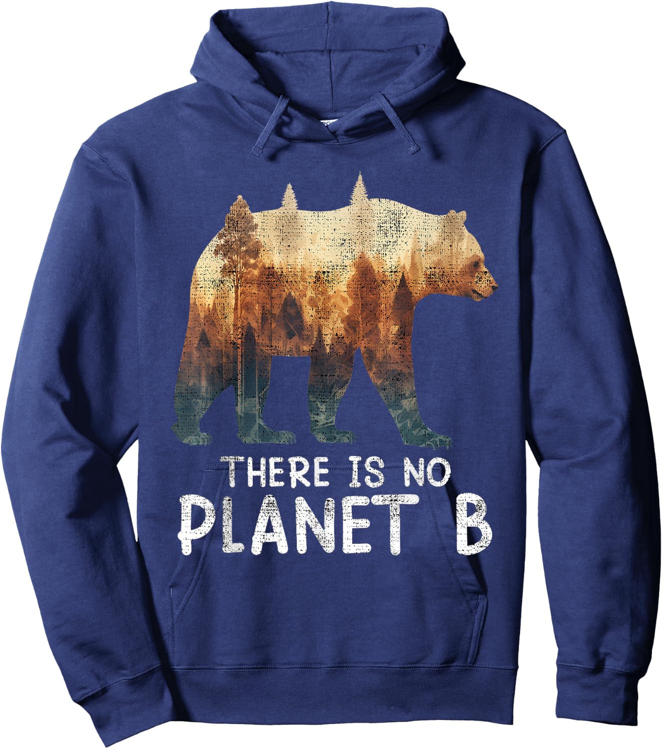 There is no Planet B Endangered Animals Protected species Hoodie - Hoodie | Navy