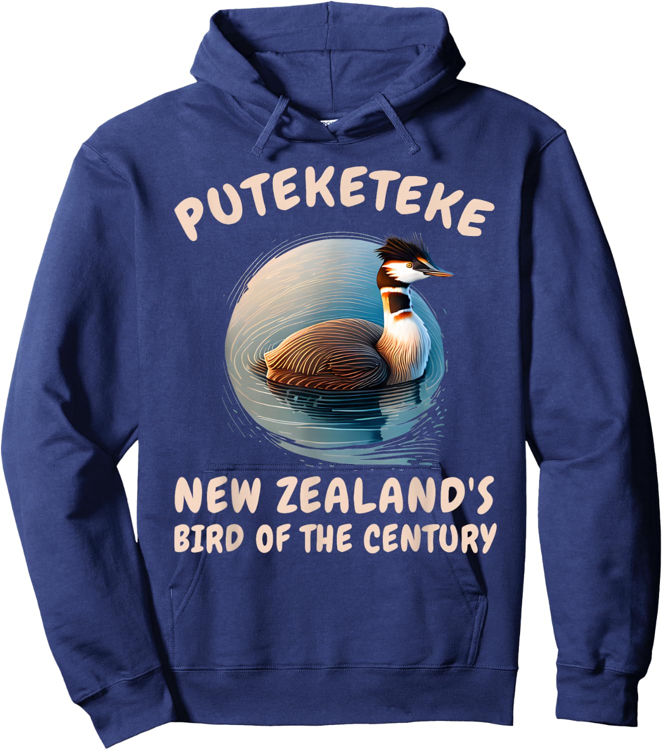 The Puteketeke New Zealand's Bird of the Century men & women Hoodie - Hoodie | Navy