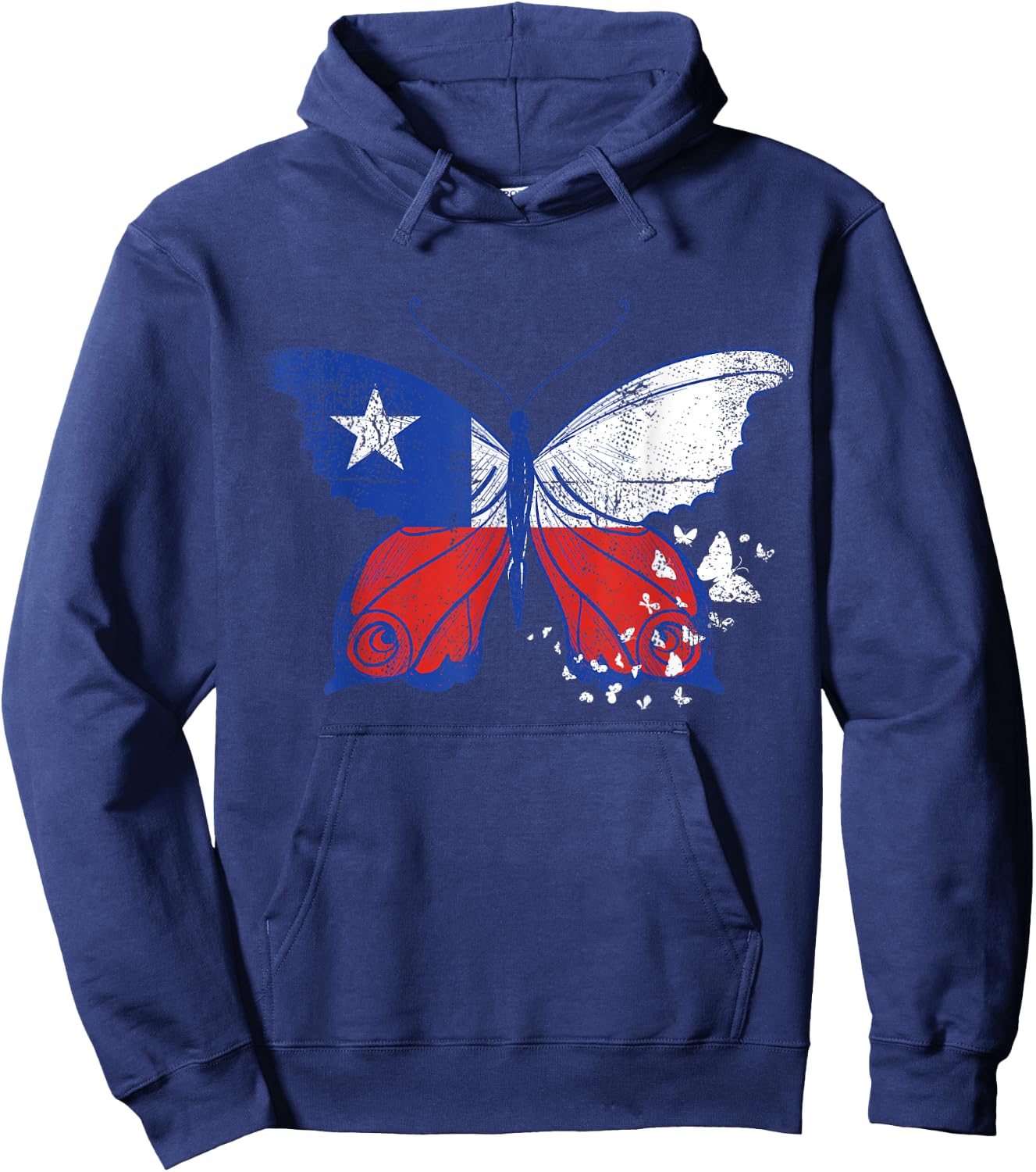 Chile Flag Chilean Heritage Hispanic Roots South America Hoodie - Hoodie | Navy