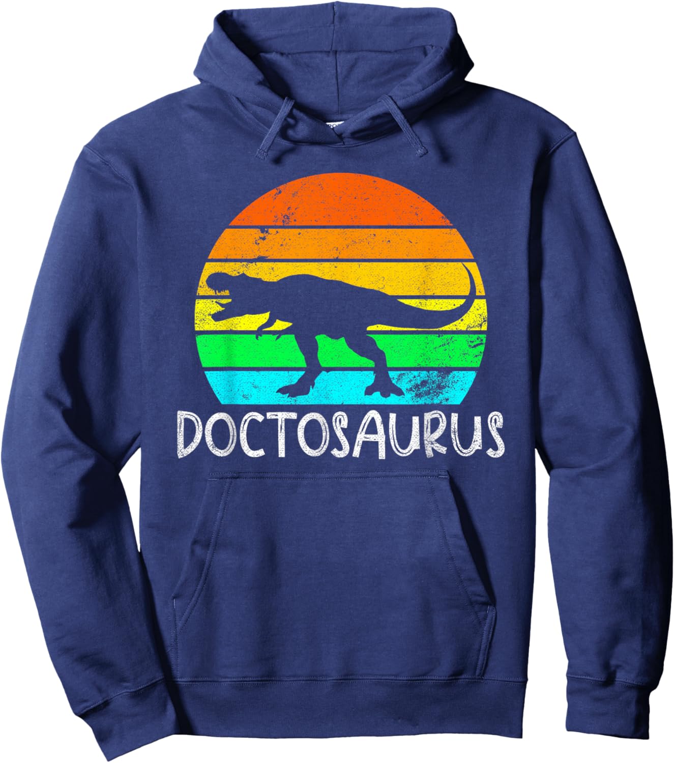 Doctosaurus Dinosaur Doctor Hoodie - Hoodie | Navy
